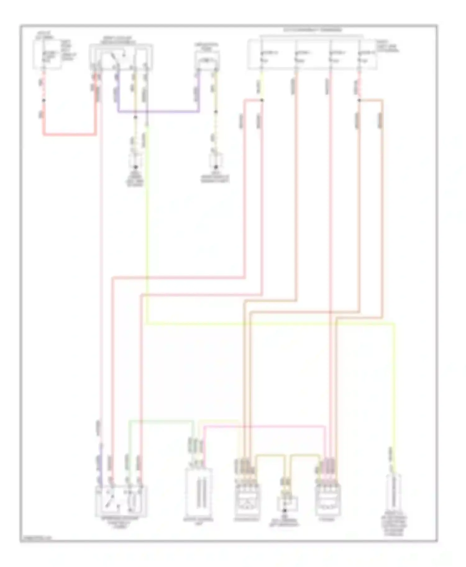 Wiring diagram red/wht for Porsche Cayenne I facelift (2007-2010) (12 of 45)