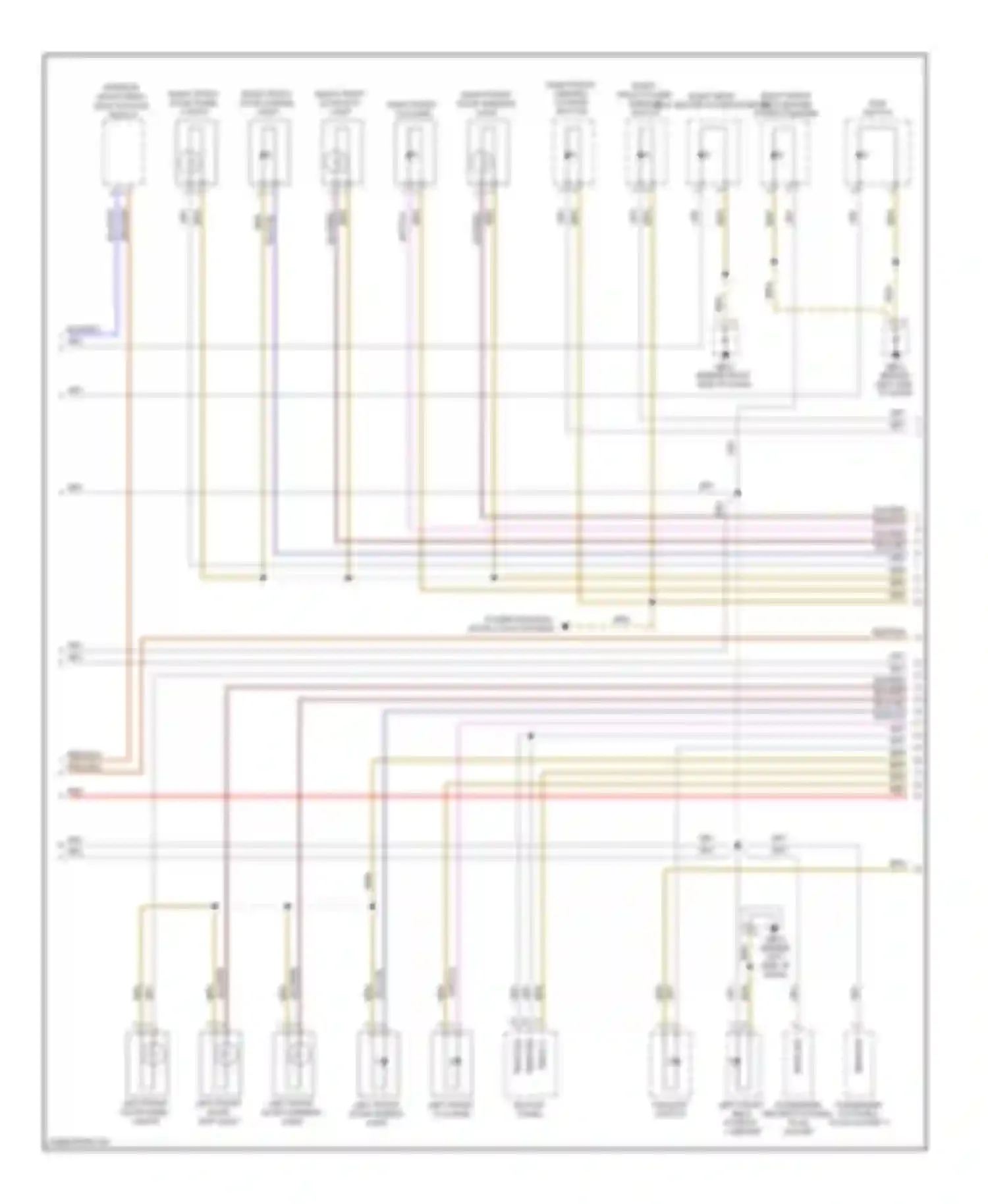 Wiring diagram tailgate switch for Porsche Cayenne I facelift (2007-2010) (1 of 1)