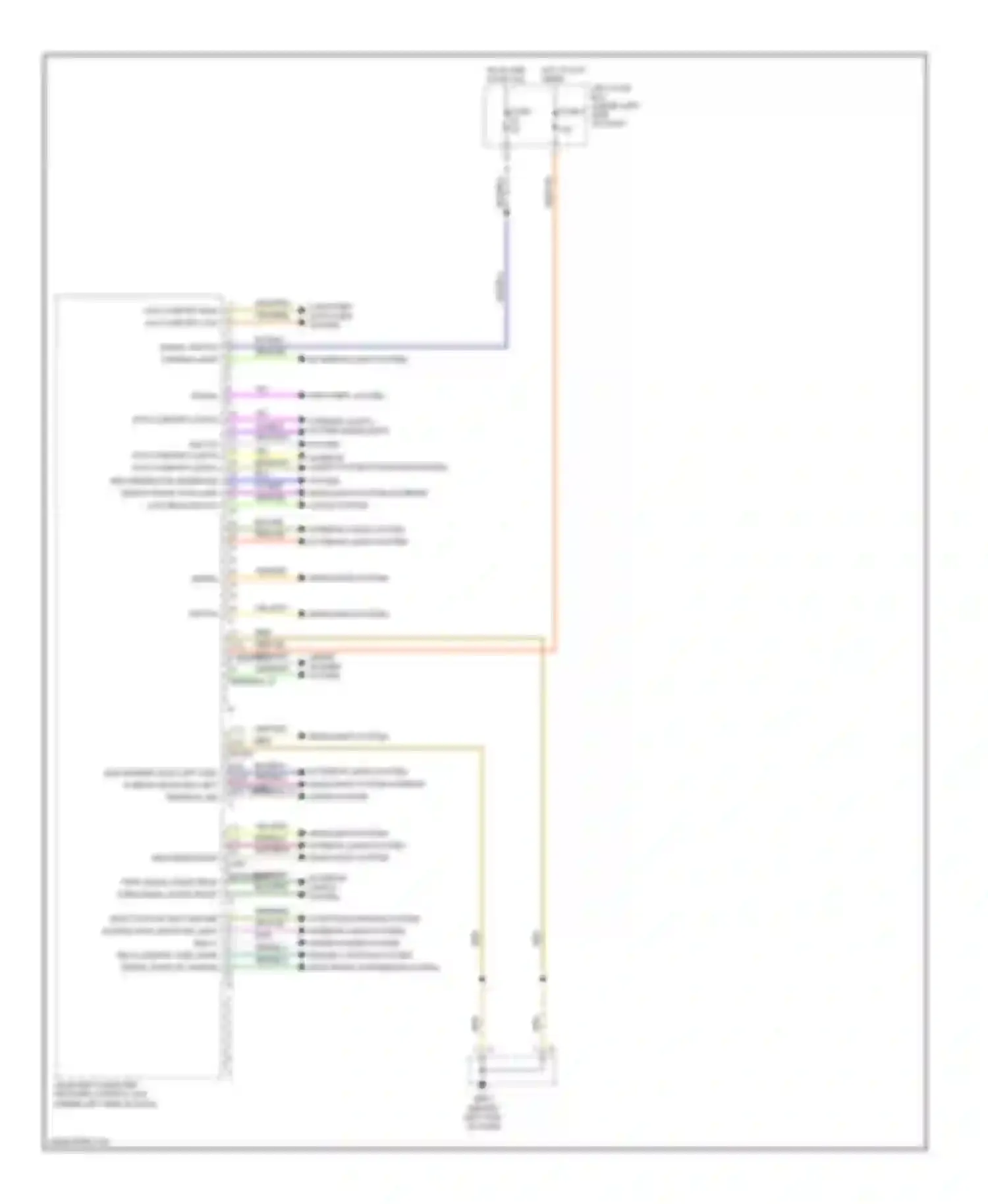 Wiring diagram turn signal right rear turn signal right front for Porsche Cayenne I facelift (2007-2010) (1 of 1)