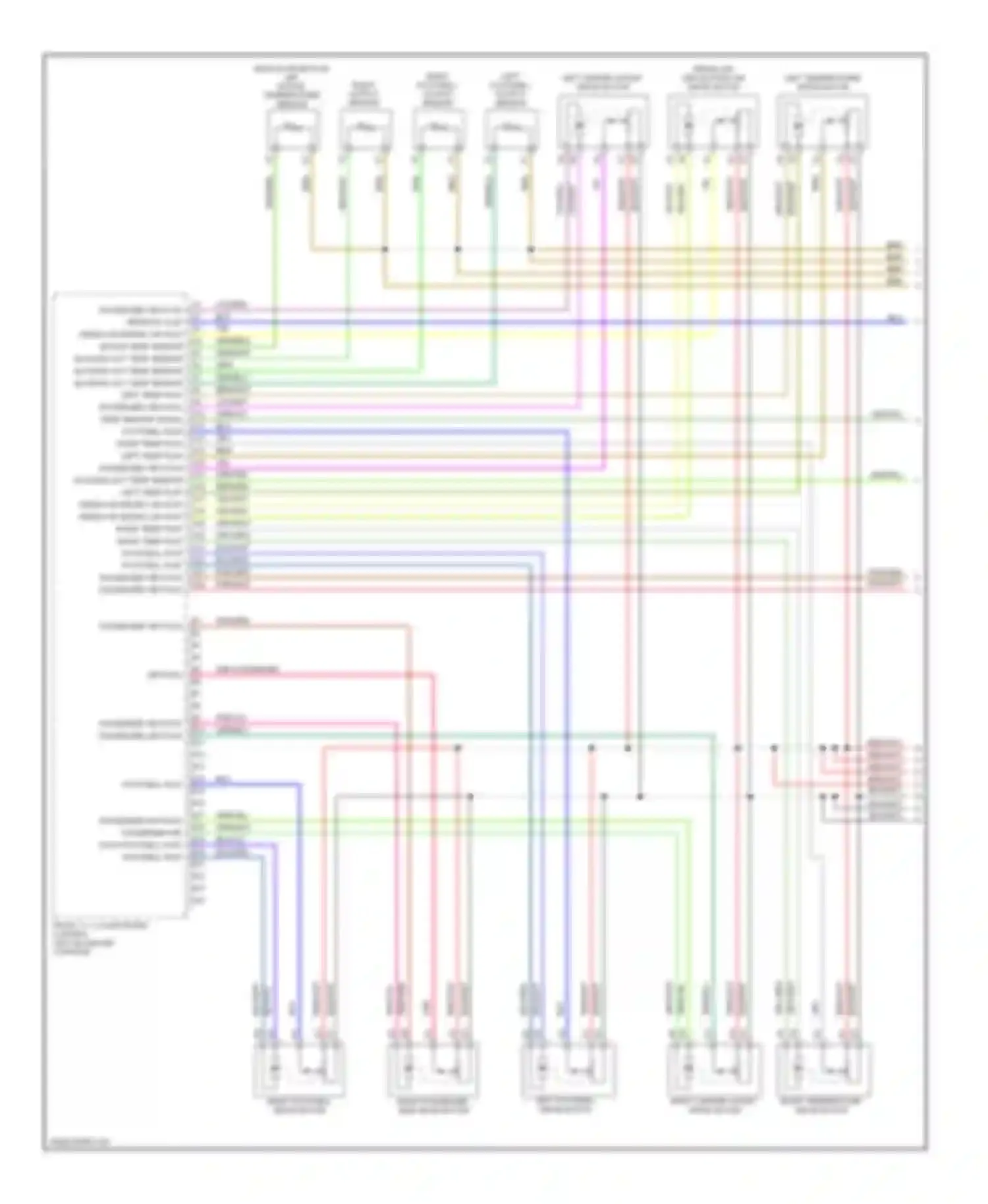 Wiring diagram yel/wht for Porsche Cayenne I facelift (2007-2010) (2 of 12)
