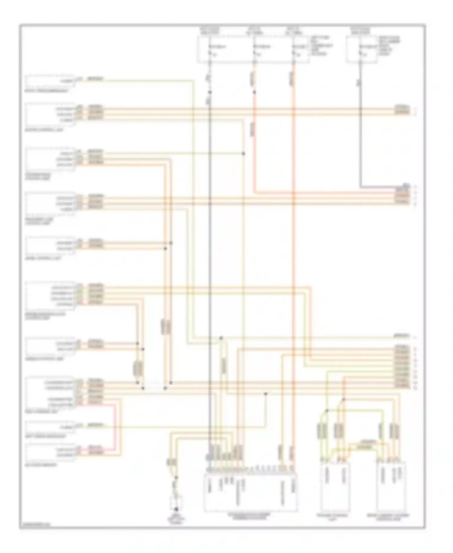 Cayenne Porsche I (2002-2007): Computer data lines circuit (1 of 2)