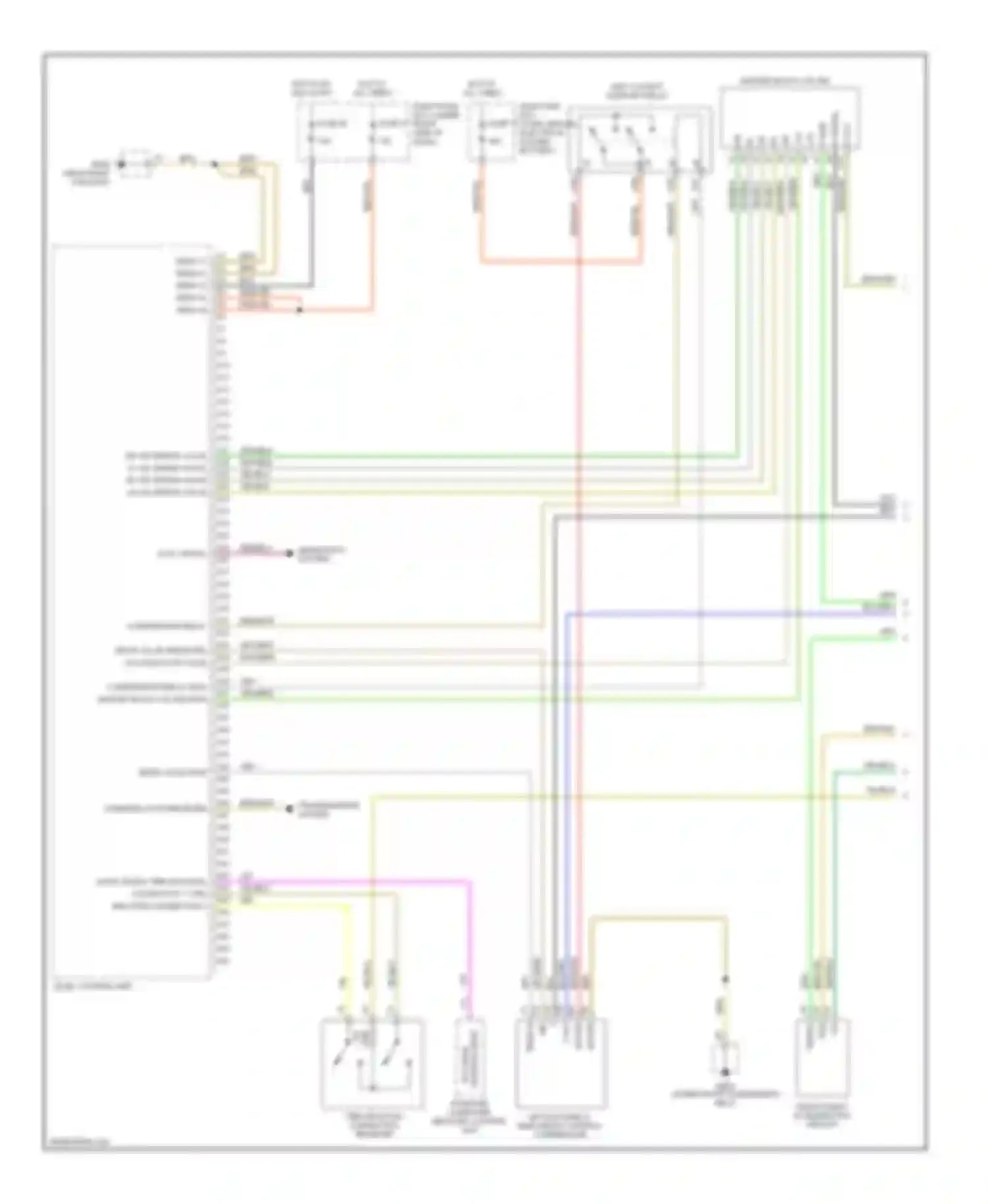 Cayenne Porsche I (2002-2007): Level control circuit (1 of 2)
