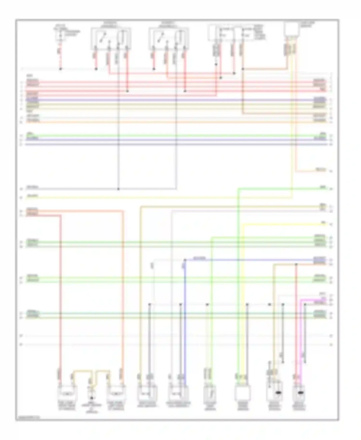 Cayenne Porsche I (2002-2007): Wiring diagram engine performance 3.2l (3 of 4)