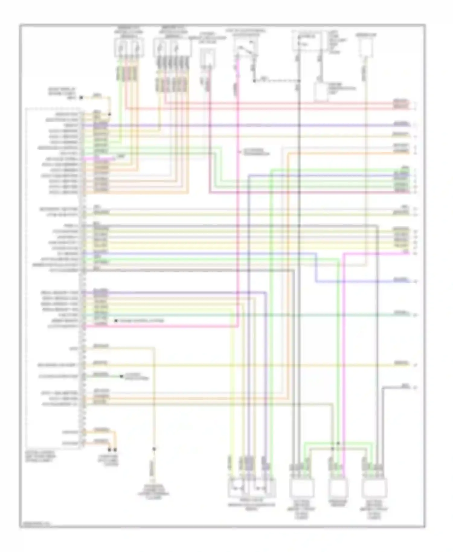 Cayenne Porsche I (2002-2007): Wiring diagram engine performance 4.5l turbo (1 of 4)
