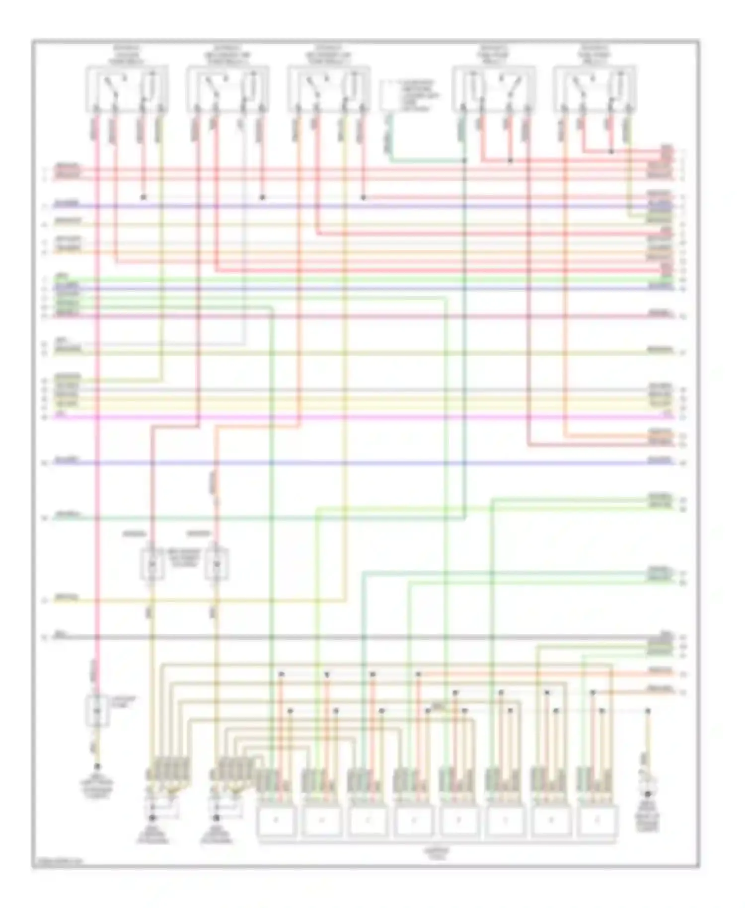 Cayenne Porsche I (2002-2007): Wiring diagram engine performance 4.5l turbo (2 of 4)