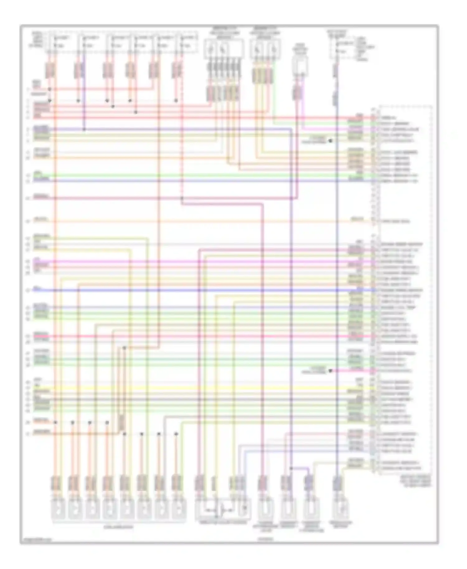 Cayenne Porsche I (2002-2007): Wiring diagram engine performance 4.5l turbo (4 of 4)