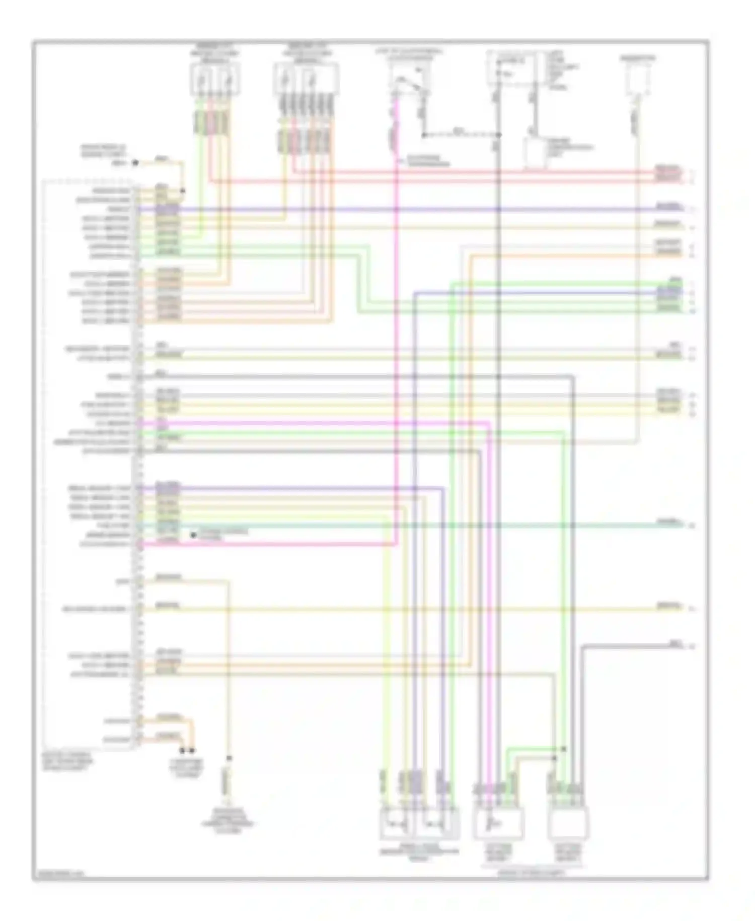 Cayenne Porsche I (2002-2007): Wiring diagram engine performance 4.5l (1 of 4)