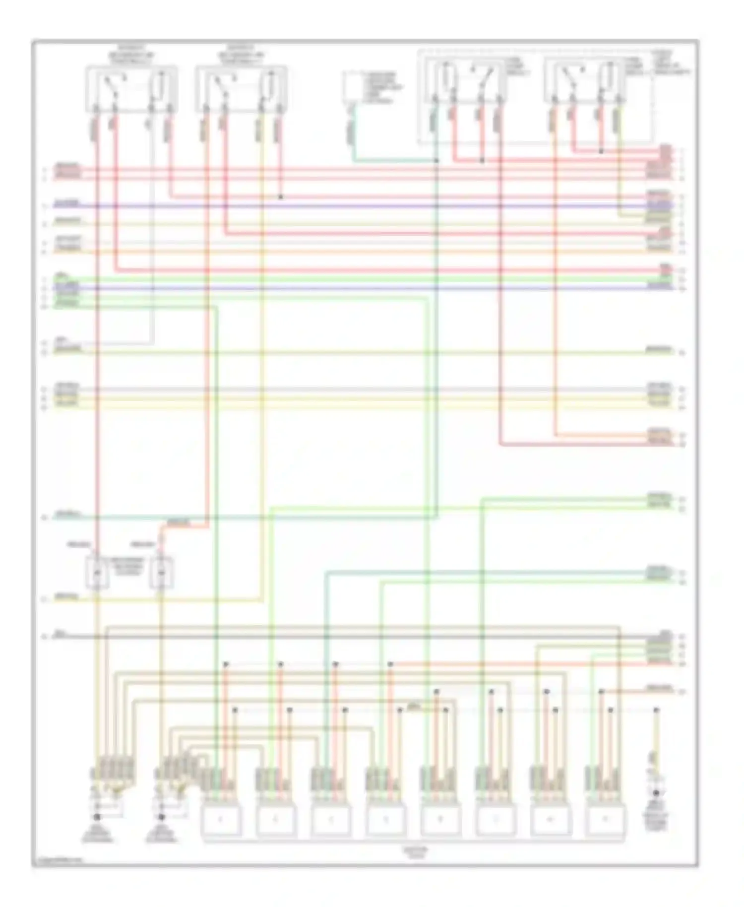 Cayenne Porsche I (2002-2007): Wiring diagram engine performance 4.5l (2 of 4)