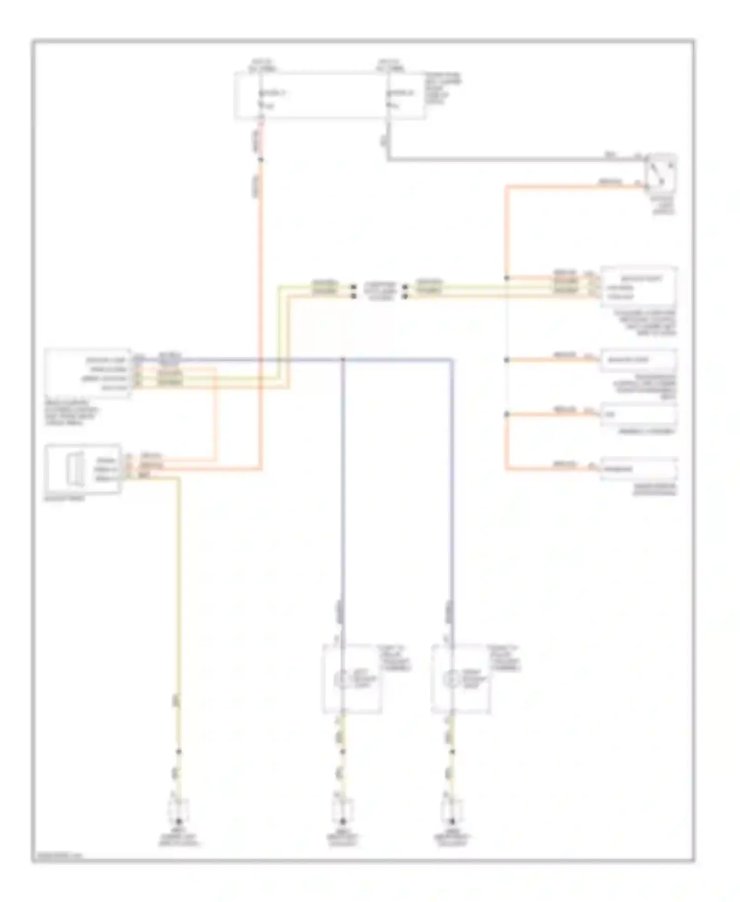 Cayenne Porsche I (2002-2007): Back-up lamps circuit