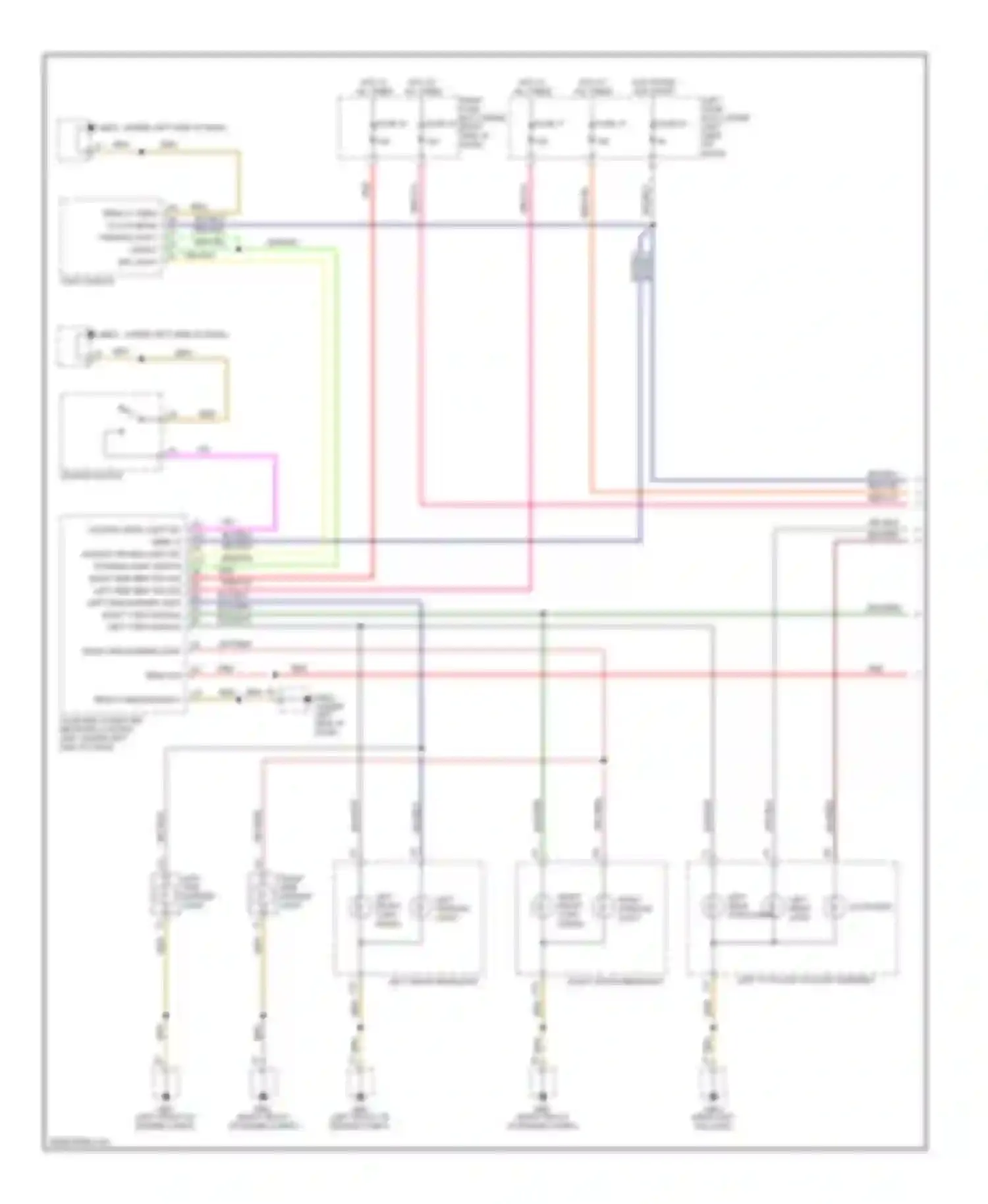 Cayenne Porsche I (2002-2007): Exterior lamps circuit (1 of 2)
