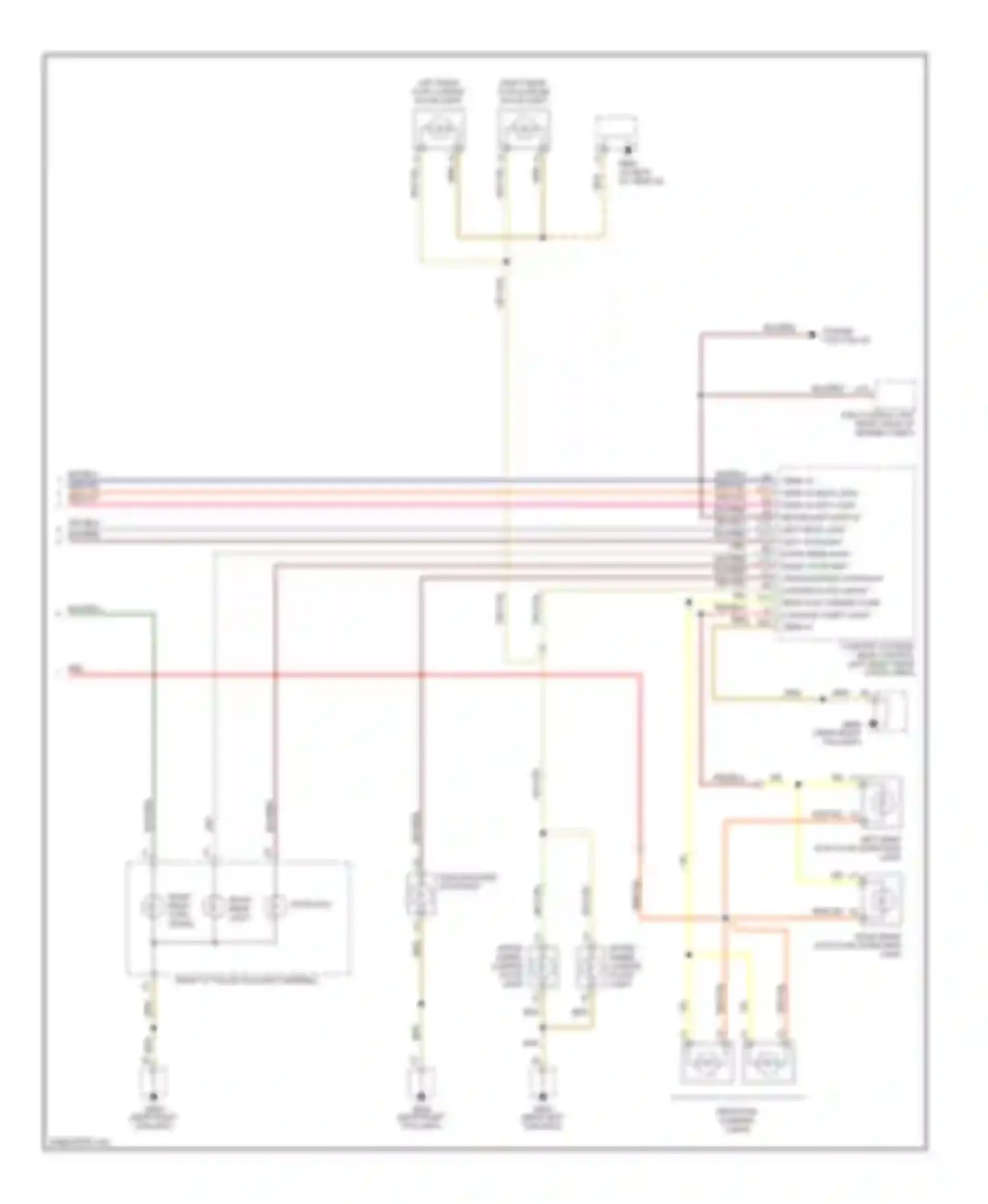 Cayenne Porsche I (2002-2007): Exterior lamps circuit (2 of 2)