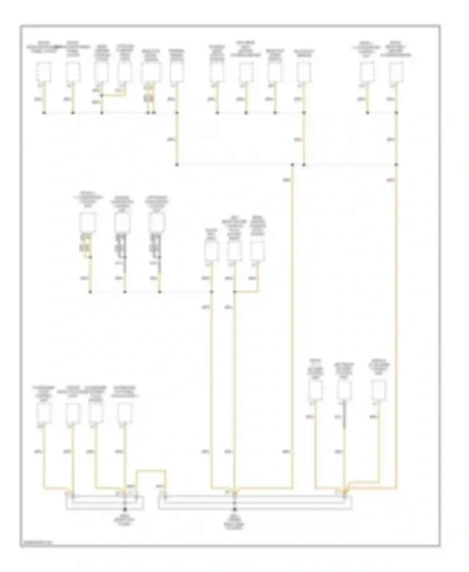 Cayenne Porsche I (2002-2007): Ground distribution circuit (2 of 7)