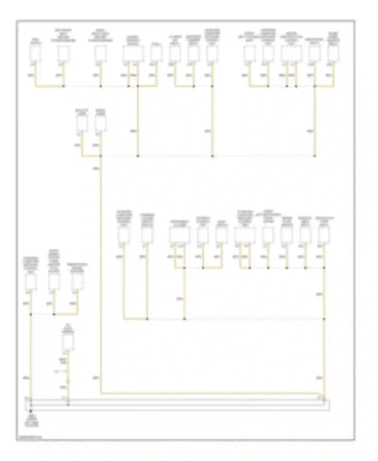 Cayenne Porsche I (2002-2007): Ground distribution circuit (3 of 7)