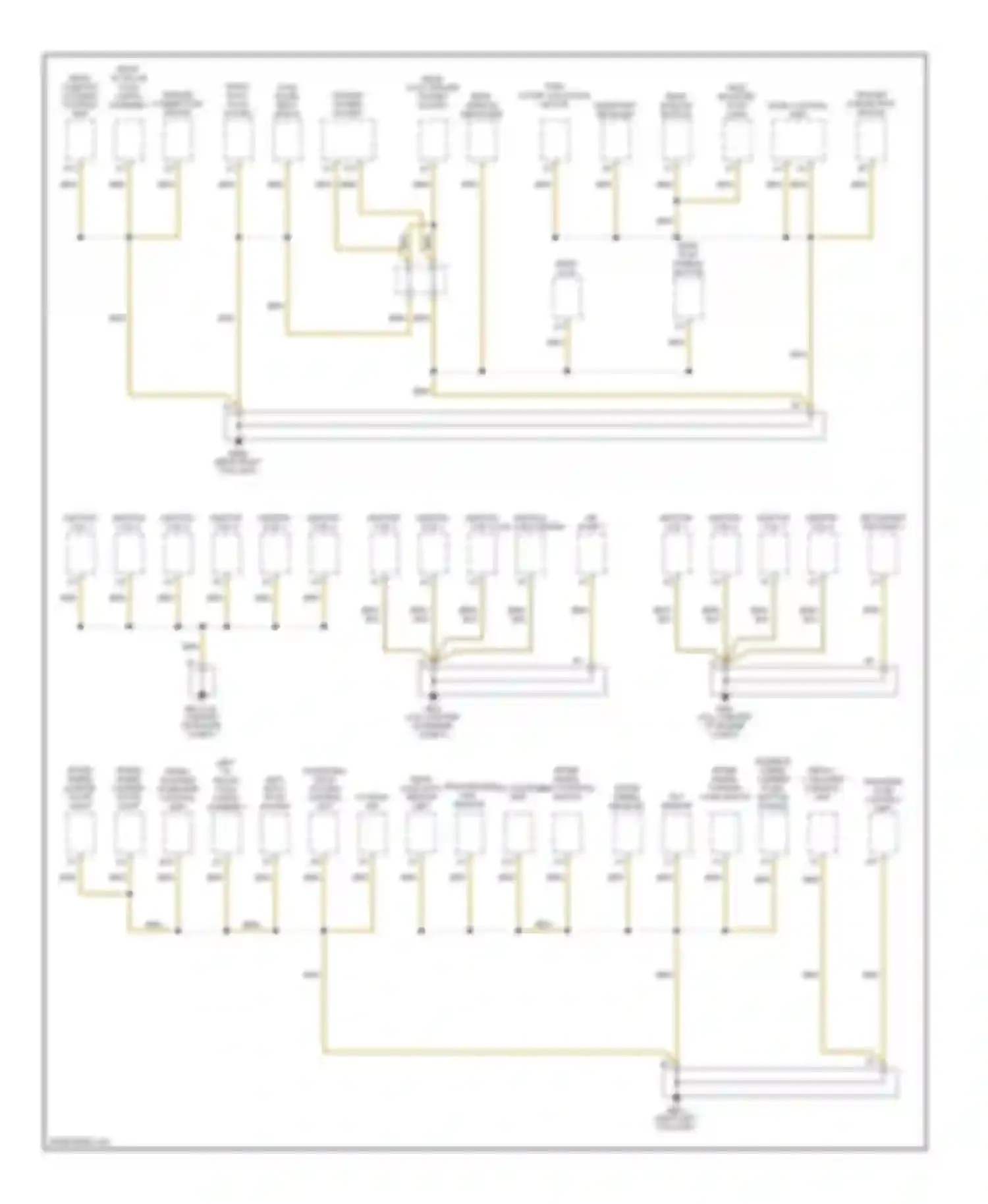 Cayenne Porsche I (2002-2007): Ground distribution circuit (7 of 7)