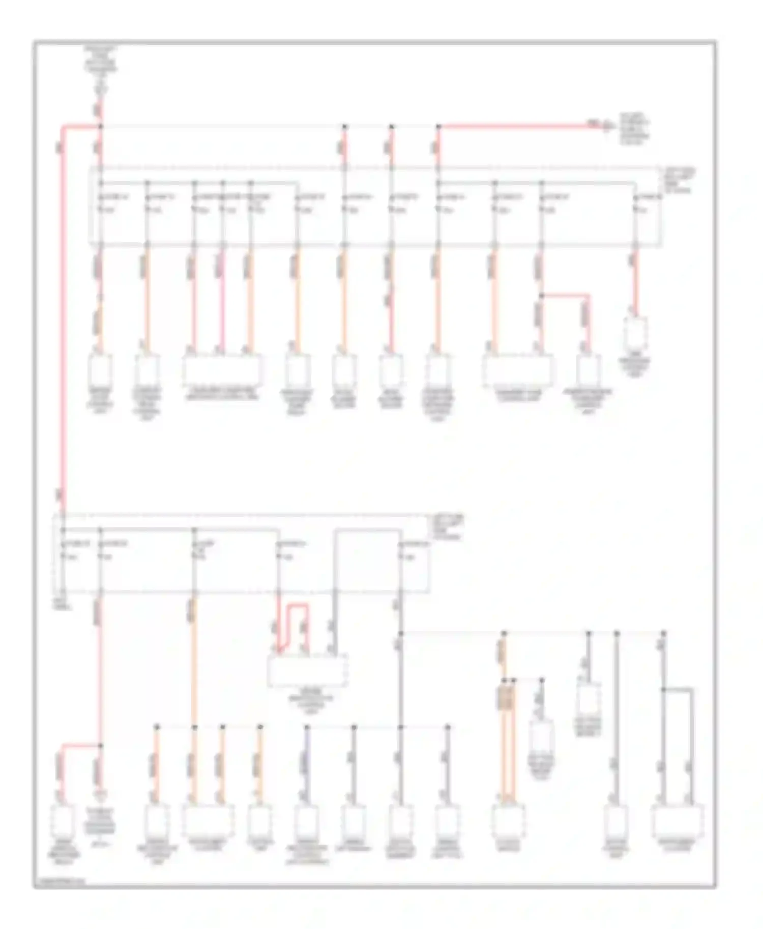 Cayenne Porsche I (2002-2007): Power distribution circuit (2 of 10)
