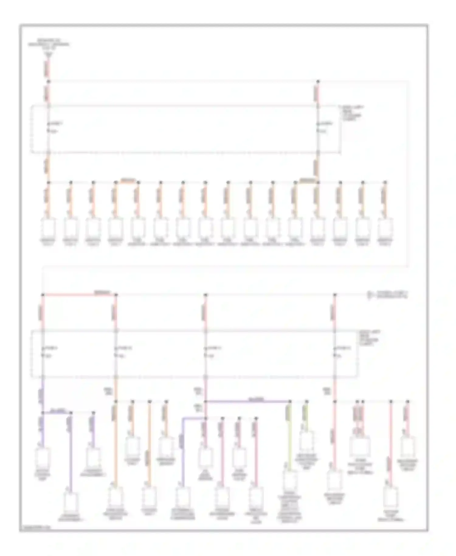 Cayenne Porsche I (2002-2007): Power distribution circuit (7 of 10)