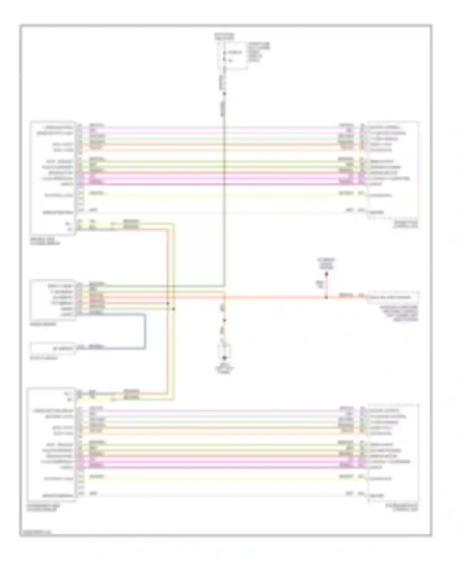 Cayenne Porsche I (2002-2007): Power mirrors circuit