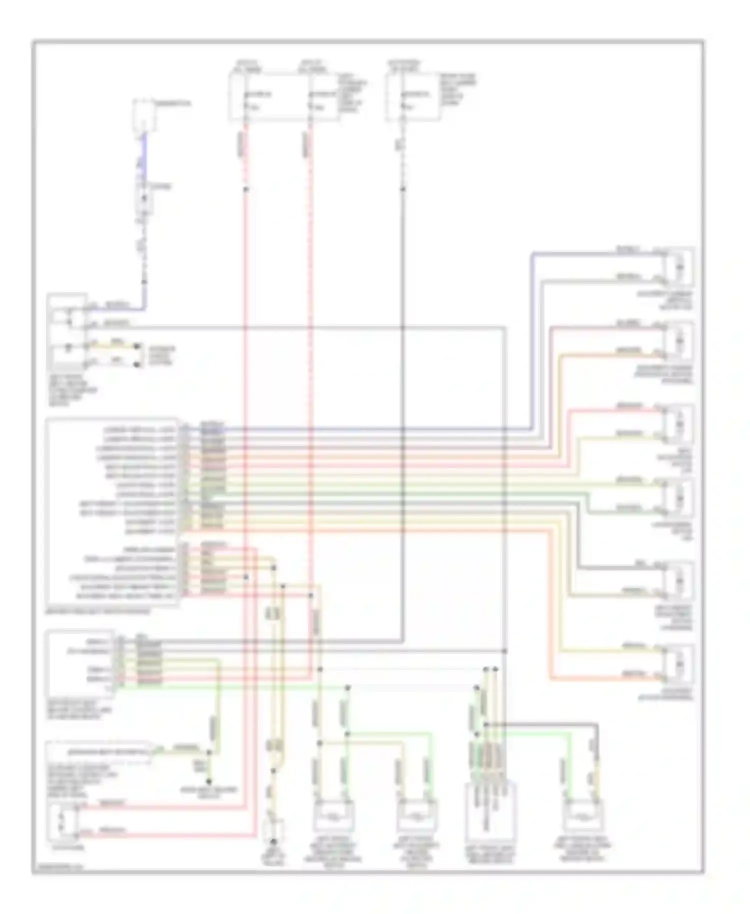 Cayenne Porsche I (2002-2007): Driver power seat circuit