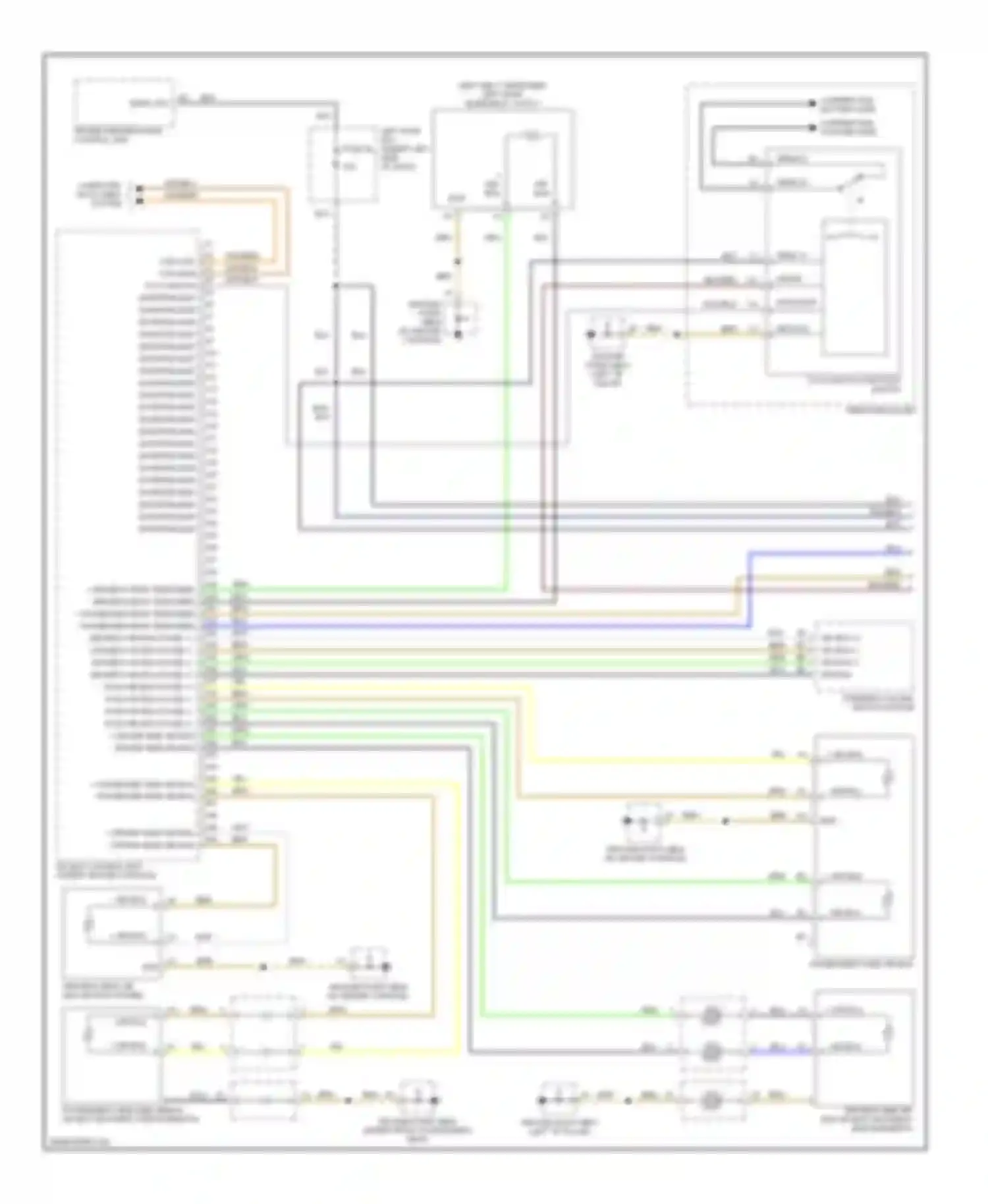 Cayenne Porsche I (2002-2007): Supplemental restraints circuit (1 of 3)