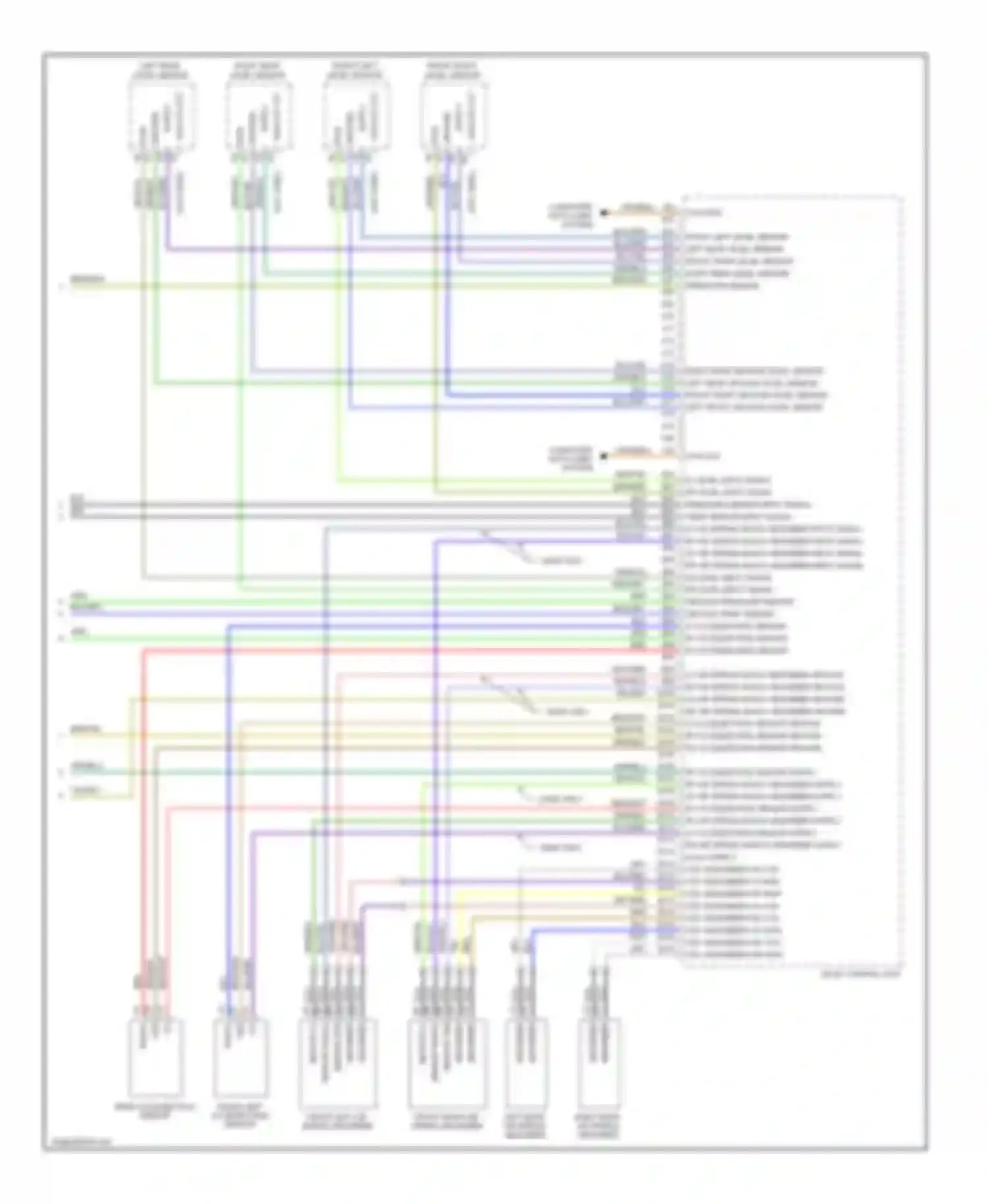 Wiring diagram analog out for Porsche Cayenne I (2002-2007) (1 of 1)