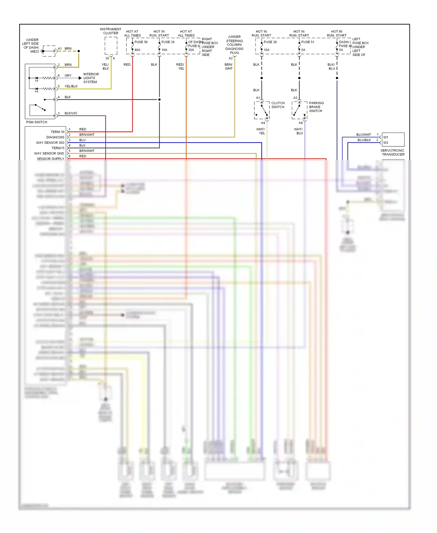 Wiring diagram blk for Porsche Cayenne I (2002-2007) (1 of 56)