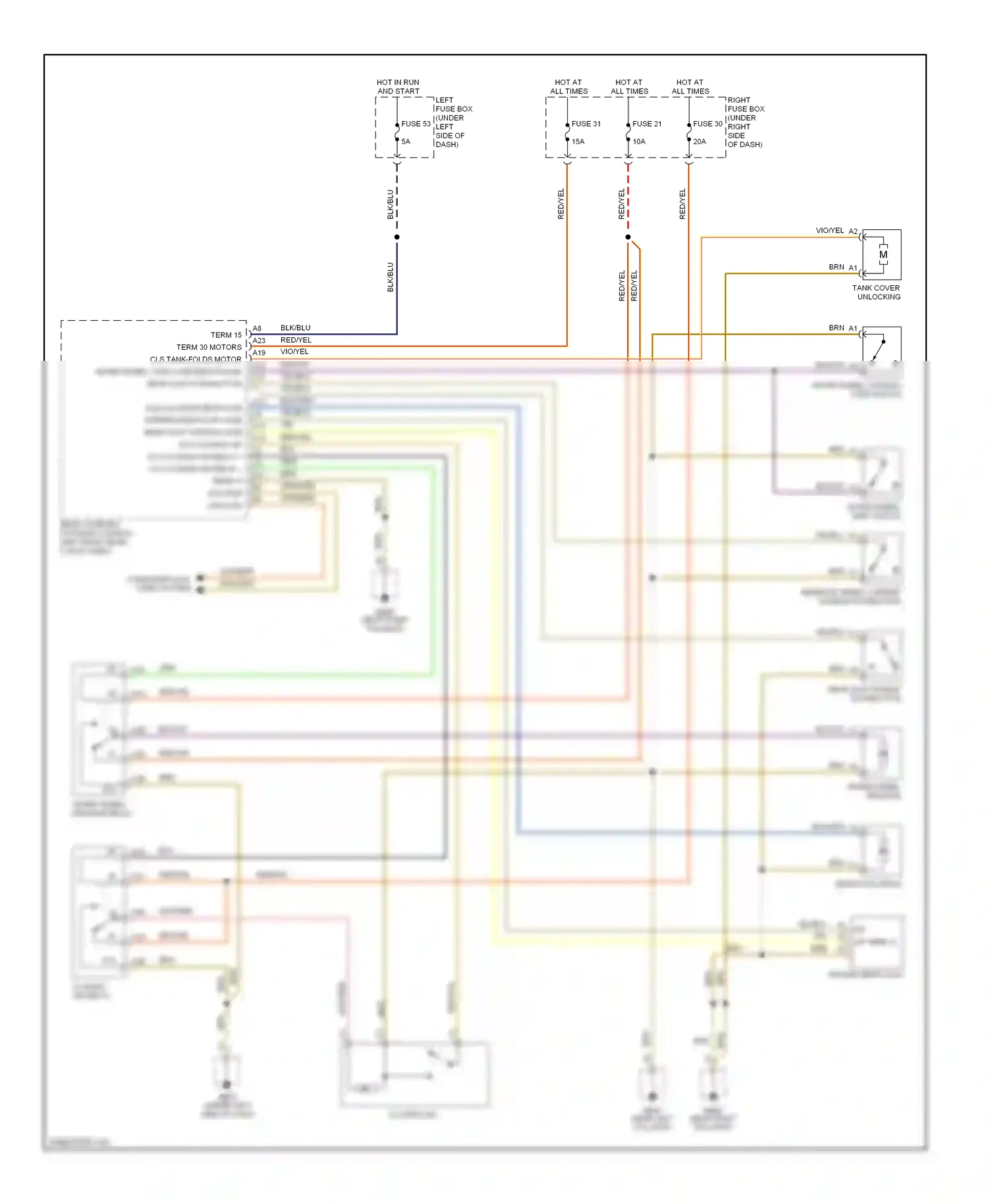 Wiring diagram blk for Porsche Cayenne I (2002-2007) (55 of 56)