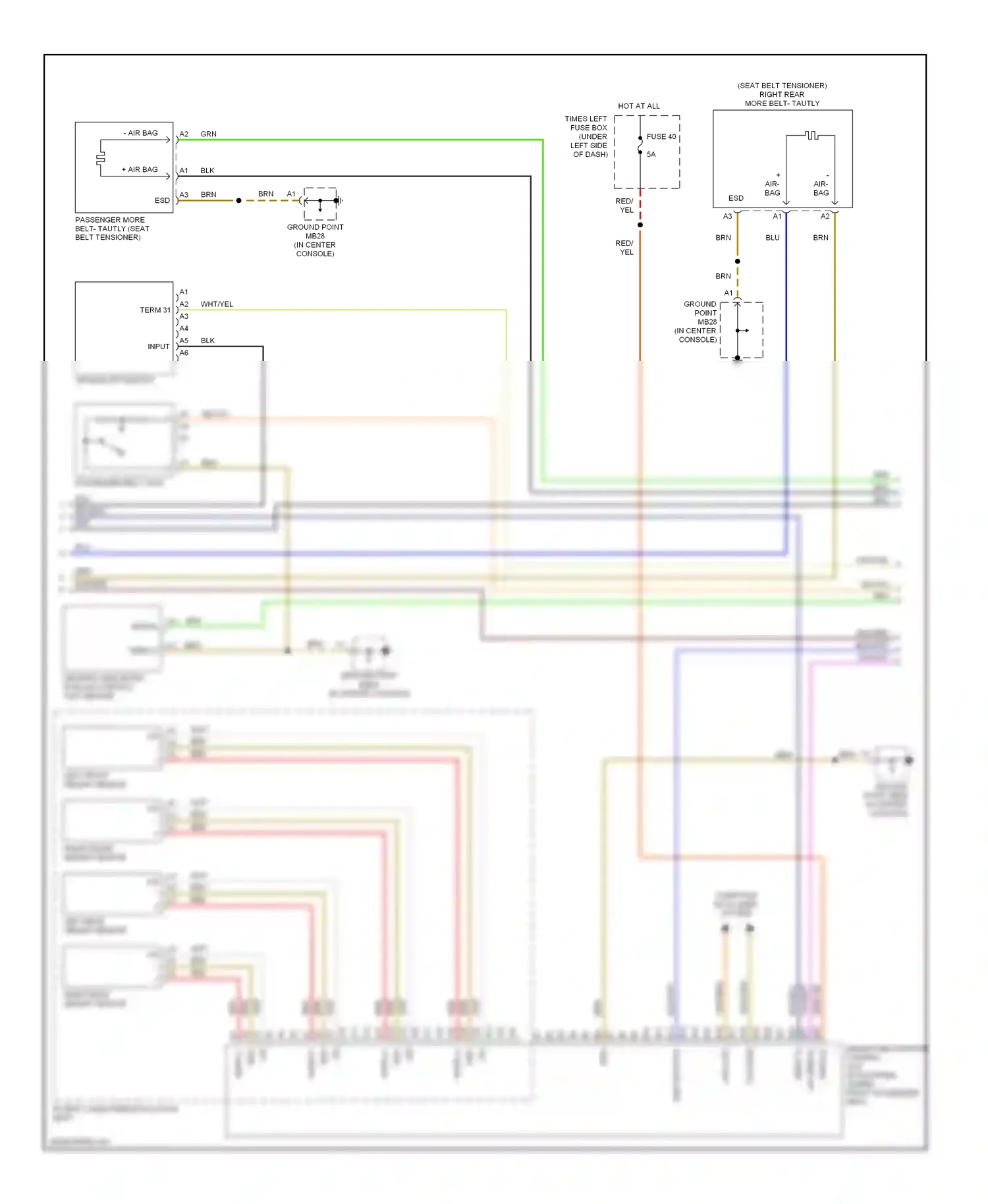 Wiring diagram blk for Porsche Cayenne I (2002-2007) (52 of 56)