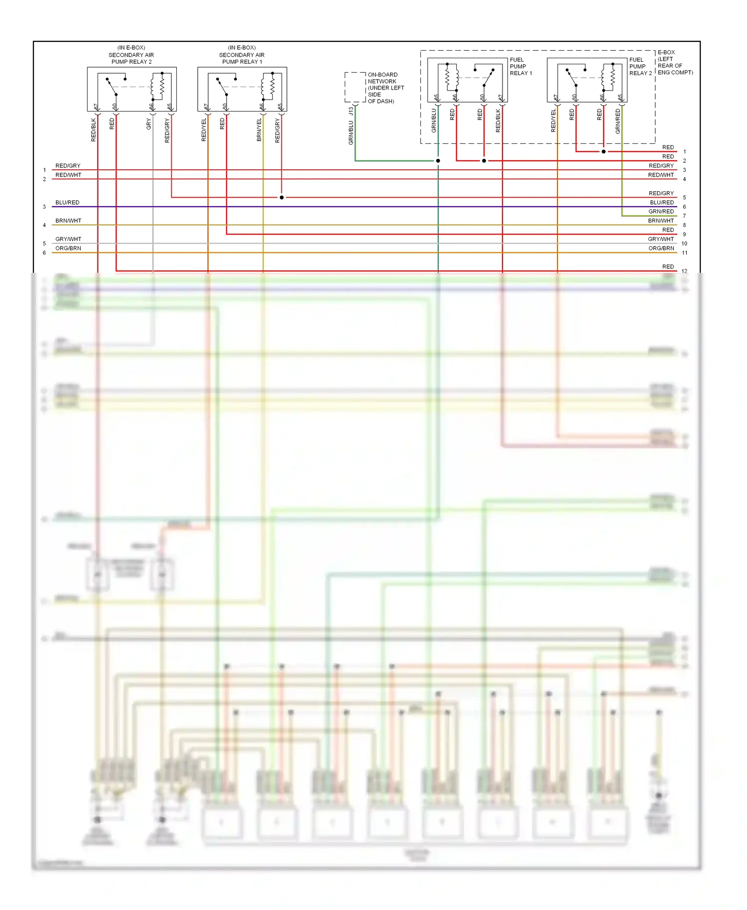 Wiring diagram blk for Porsche Cayenne I (2002-2007) (24 of 56)