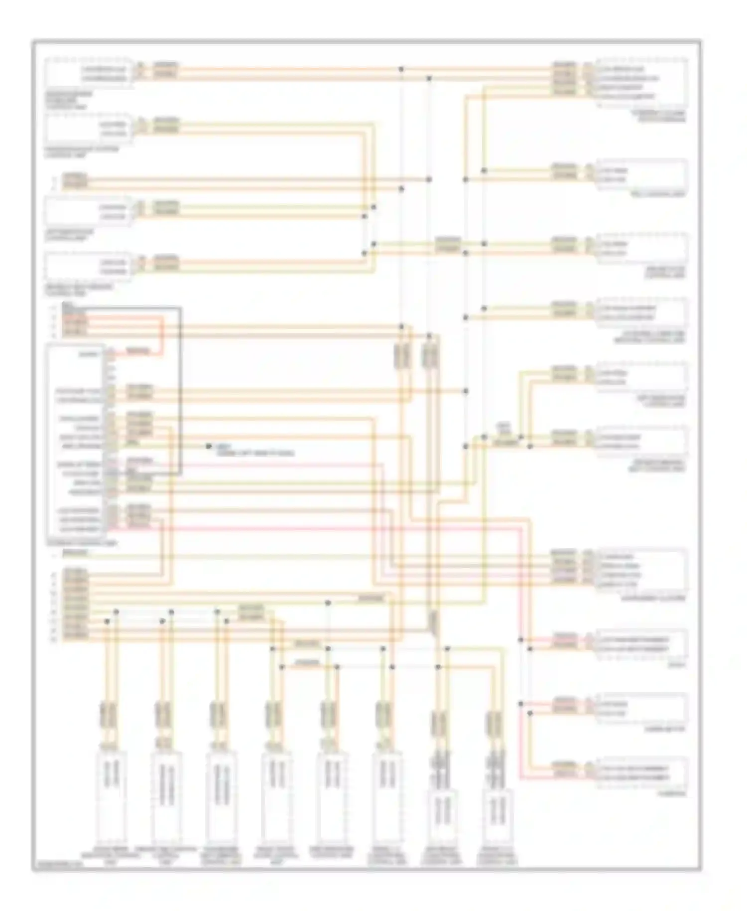 Wiring diagram can low disp. can low diag can low info ground for Porsche Cayenne I (2002-2007) (1 of 1)