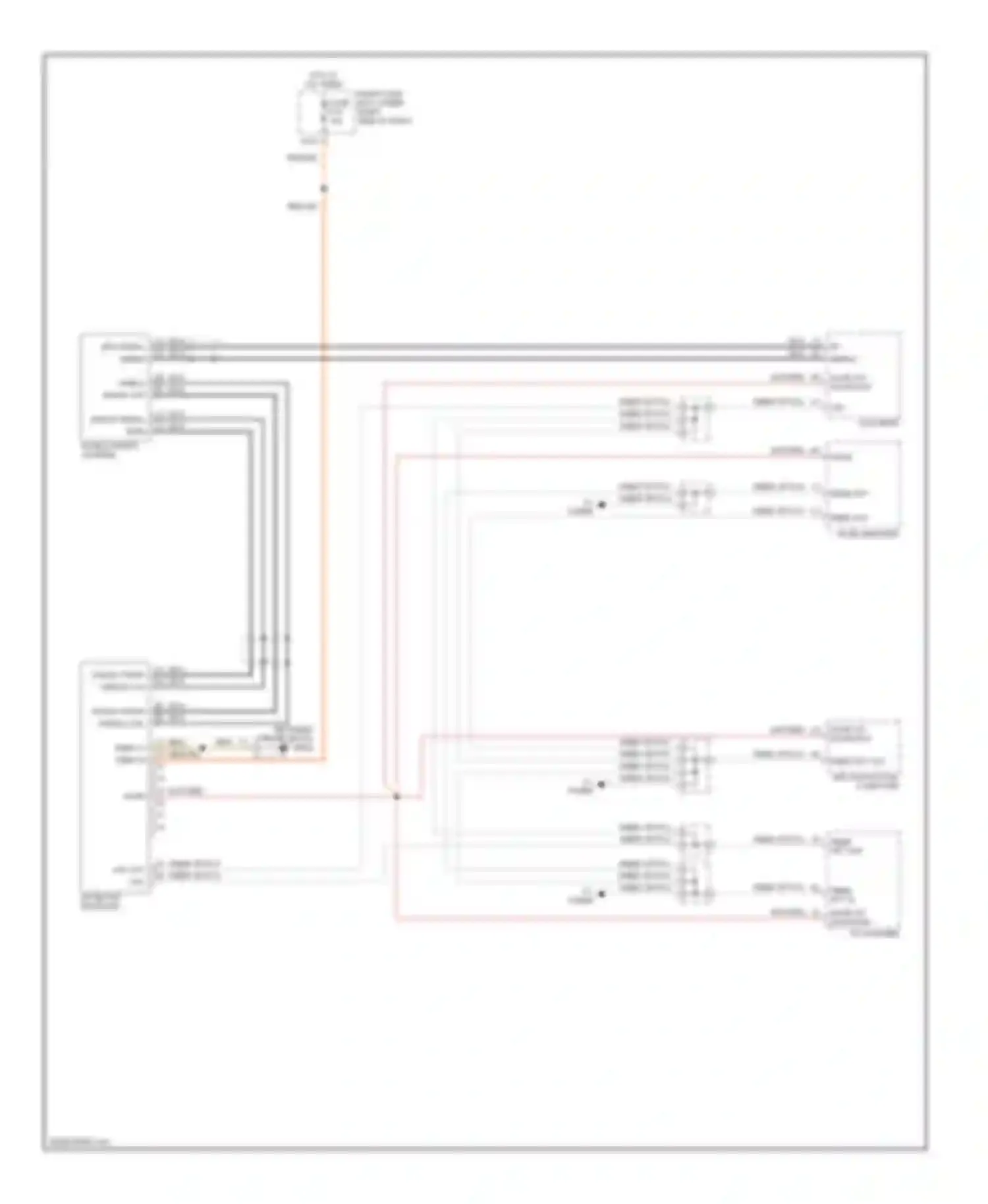 Wiring diagram cd changer for Porsche Cayenne I (2002-2007) (2 of 2)