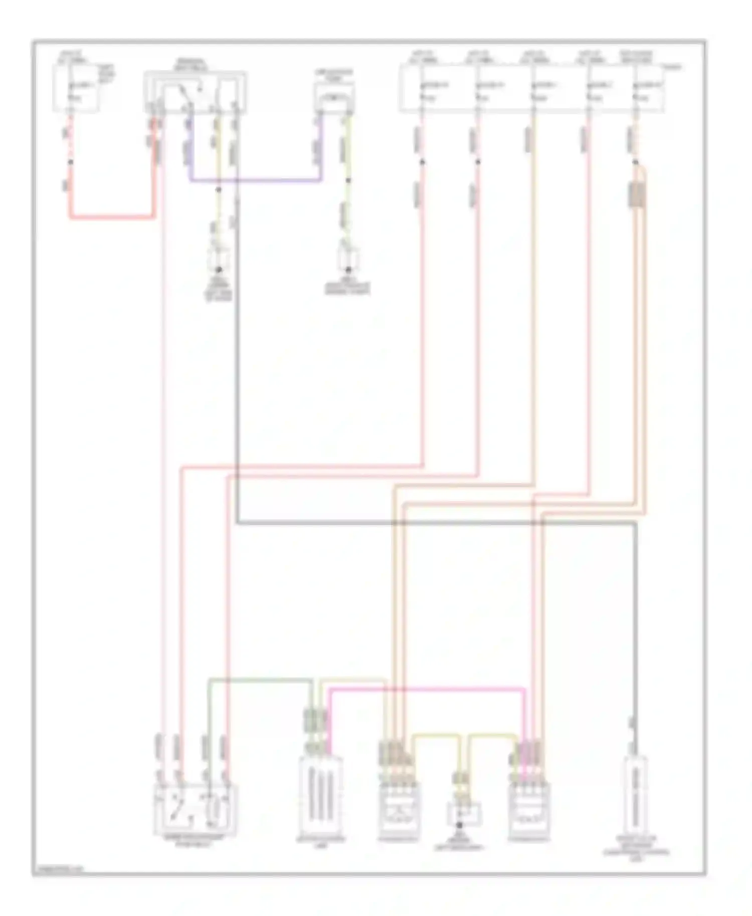 Wiring diagram cooling fan 2 for Porsche Cayenne I (2002-2007) (1 of 6)