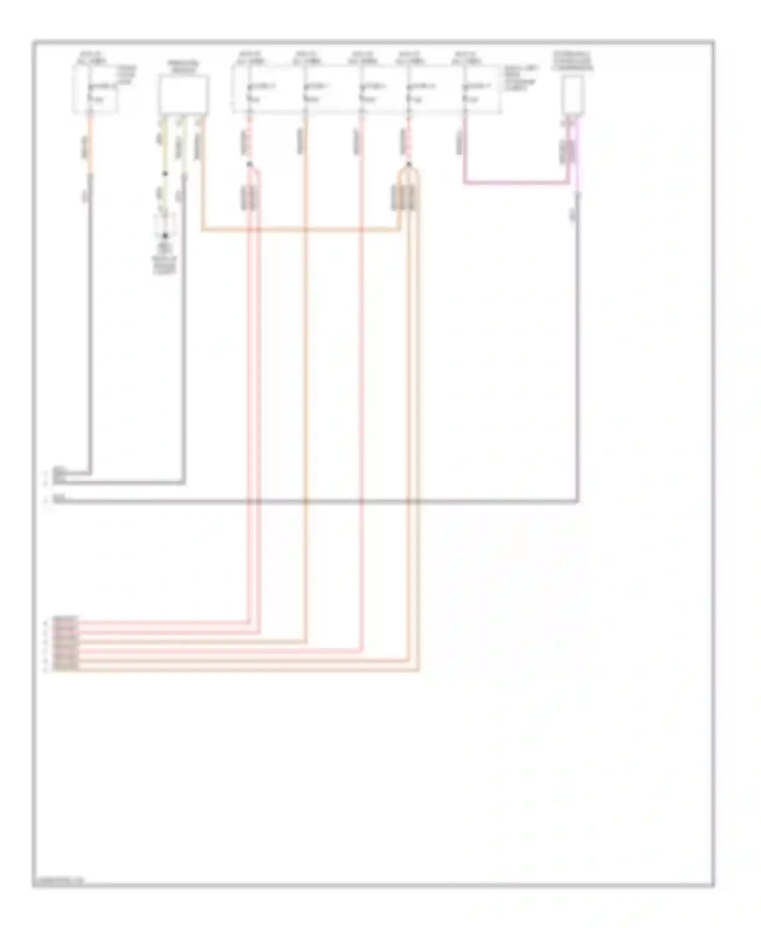 Wiring diagram externally controlled compressor for Porsche Cayenne I (2002-2007) (1 of 3)
