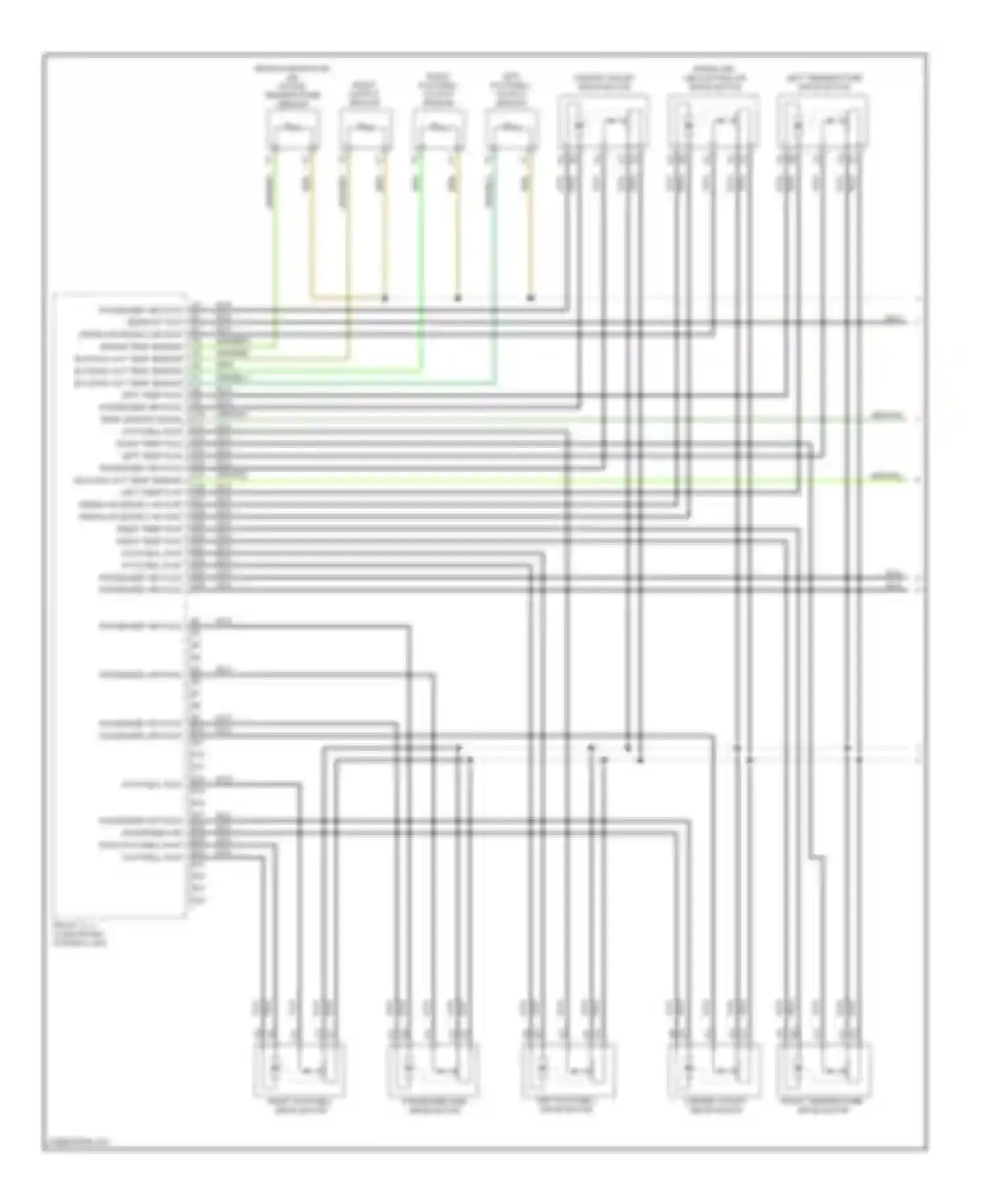 Wiring diagram footwell flap for Porsche Cayenne I (2002-2007) (1 of 1)