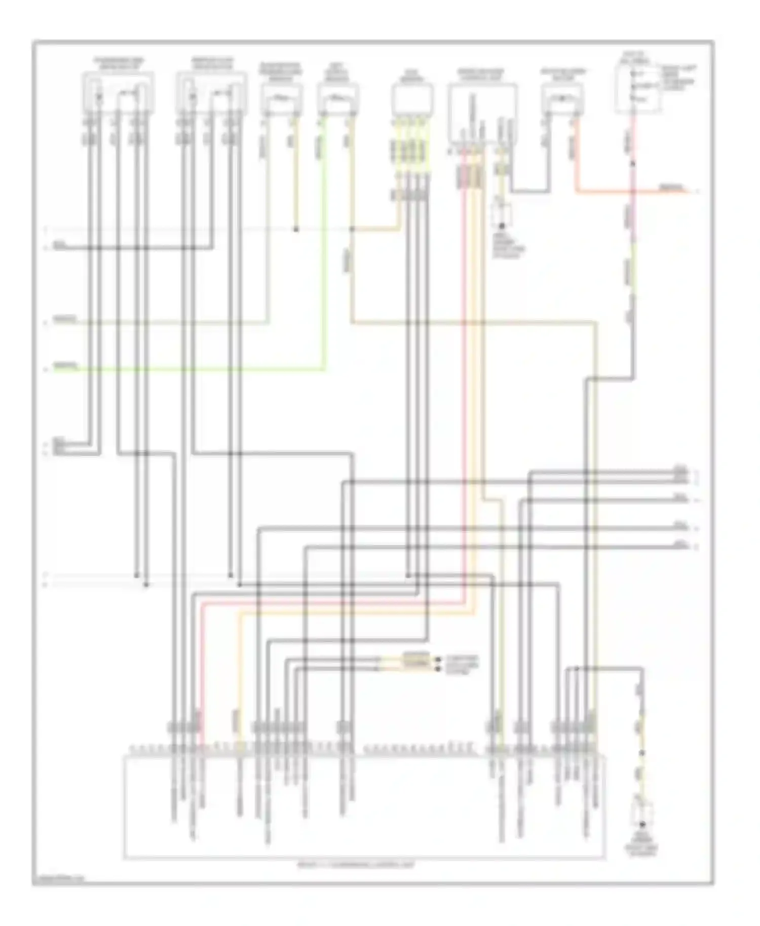 Wiring diagram front blower control unit for Porsche Cayenne I (2002-2007) (1 of 1)