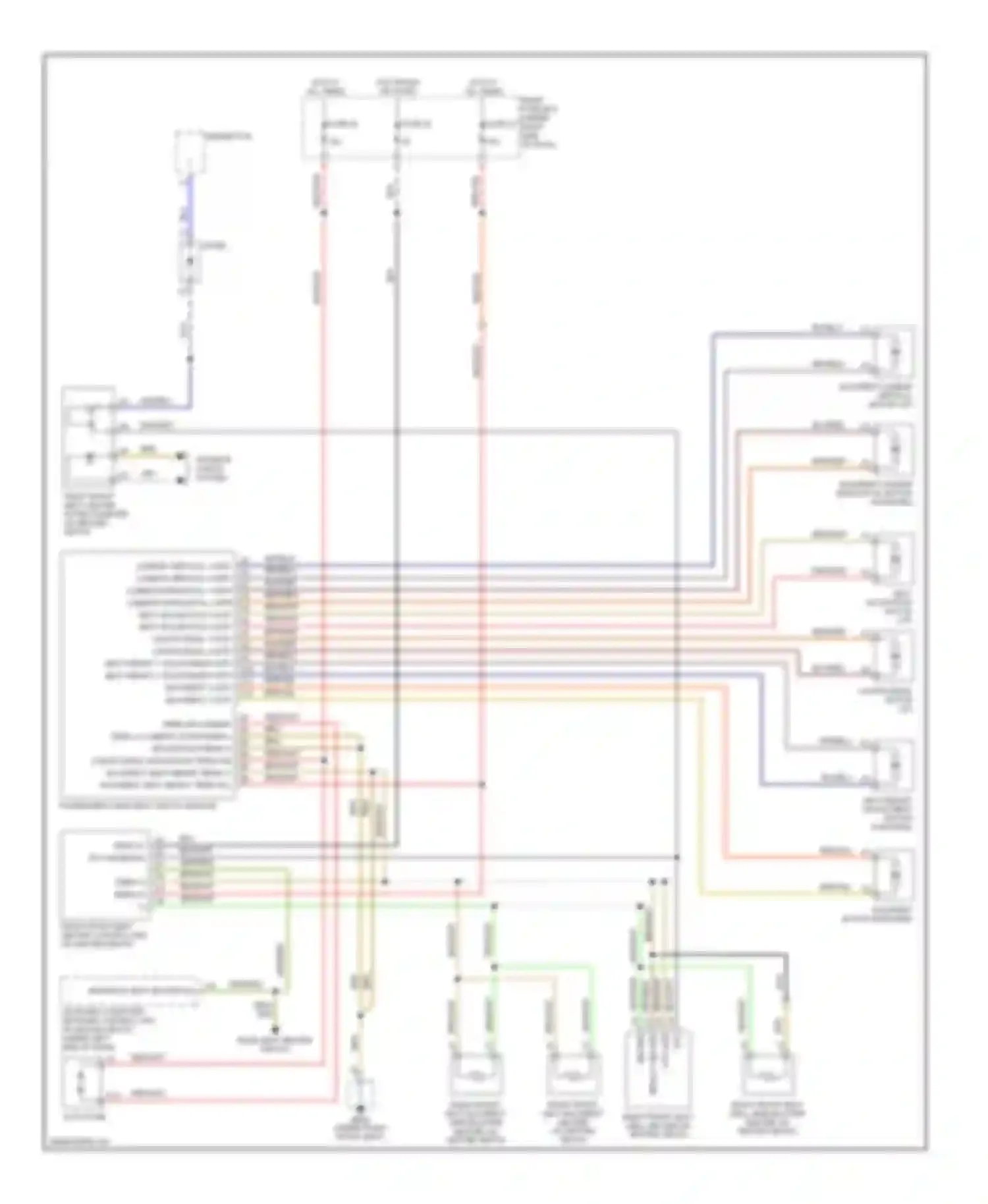 Wiring diagram fuse 22 for Porsche Cayenne I (2002-2007) (1 of 5)