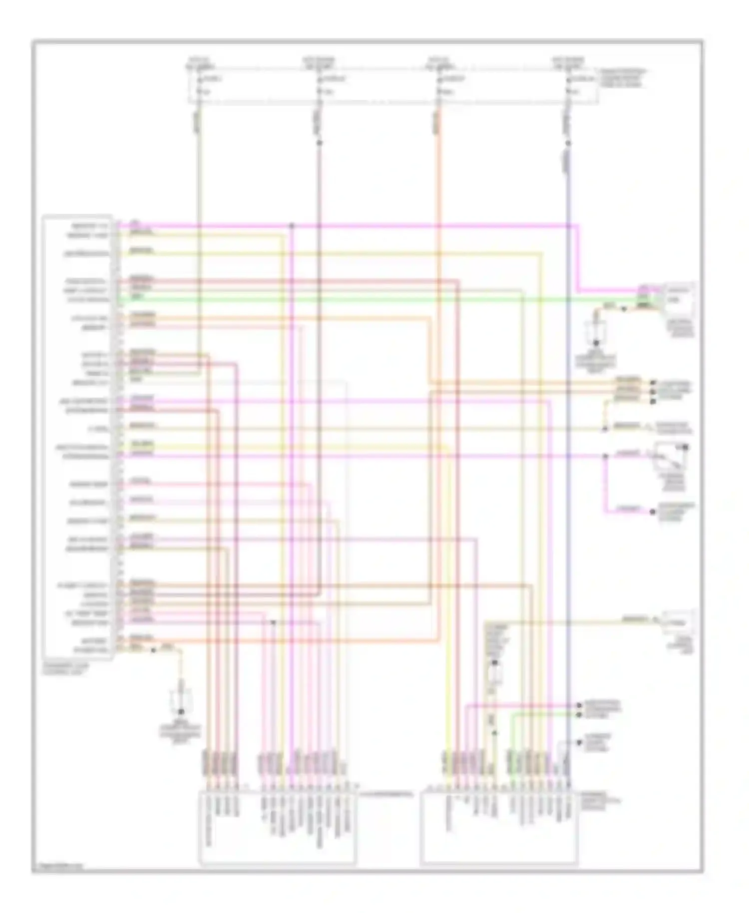 Wiring diagram fuse 57 for Porsche Cayenne I (2002-2007) (4 of 4)