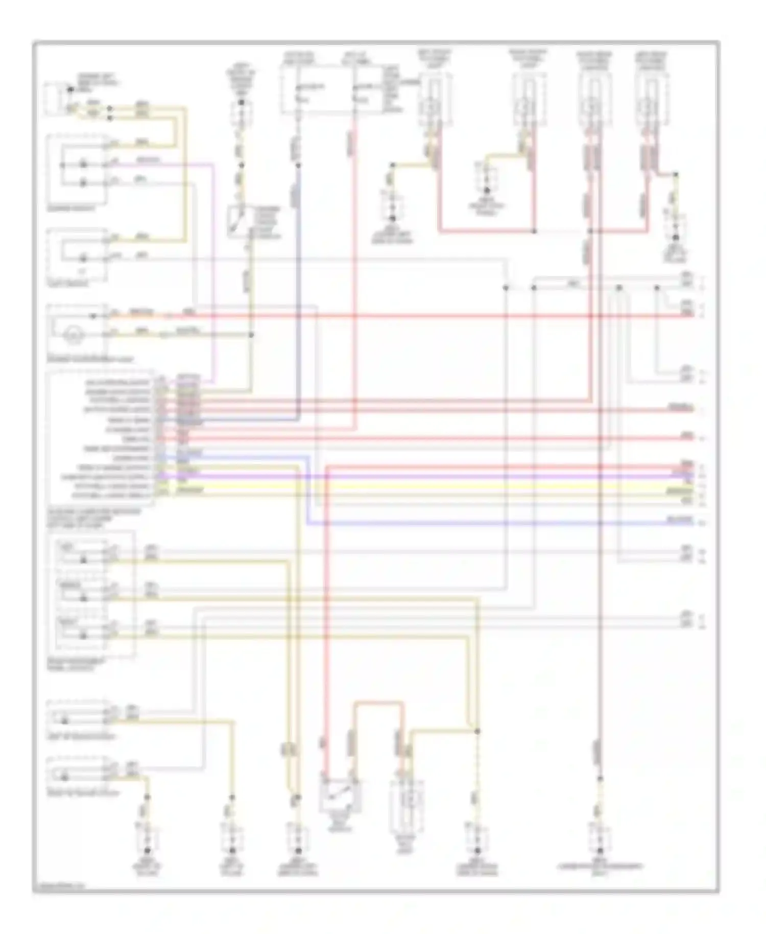 Wiring diagram glove box switch for Porsche Cayenne I (2002-2007) (1 of 1)