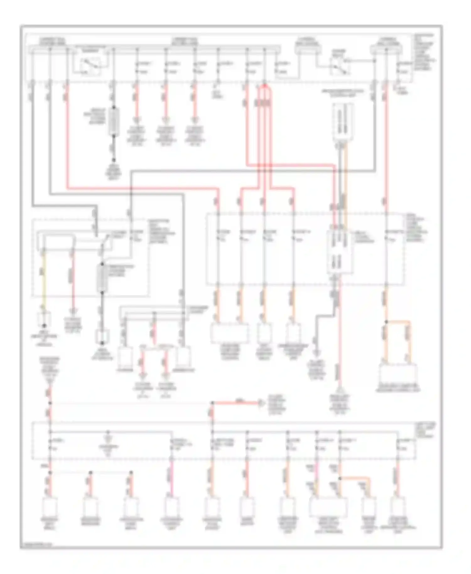 Wiring diagram left cockpit support relay for Porsche Cayenne I (2002-2007) (2 of 2)