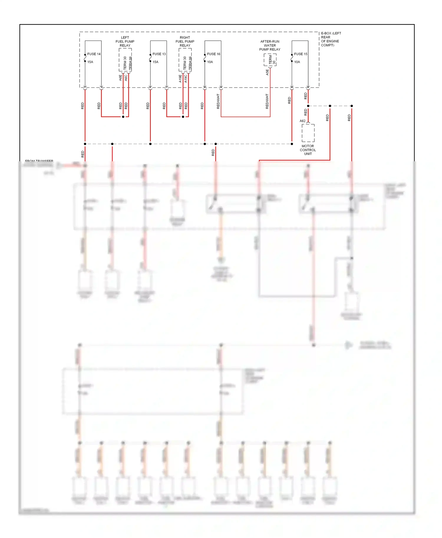 Wiring diagram main relay 2 for Porsche Cayenne I (2002-2007) (1 of 1)