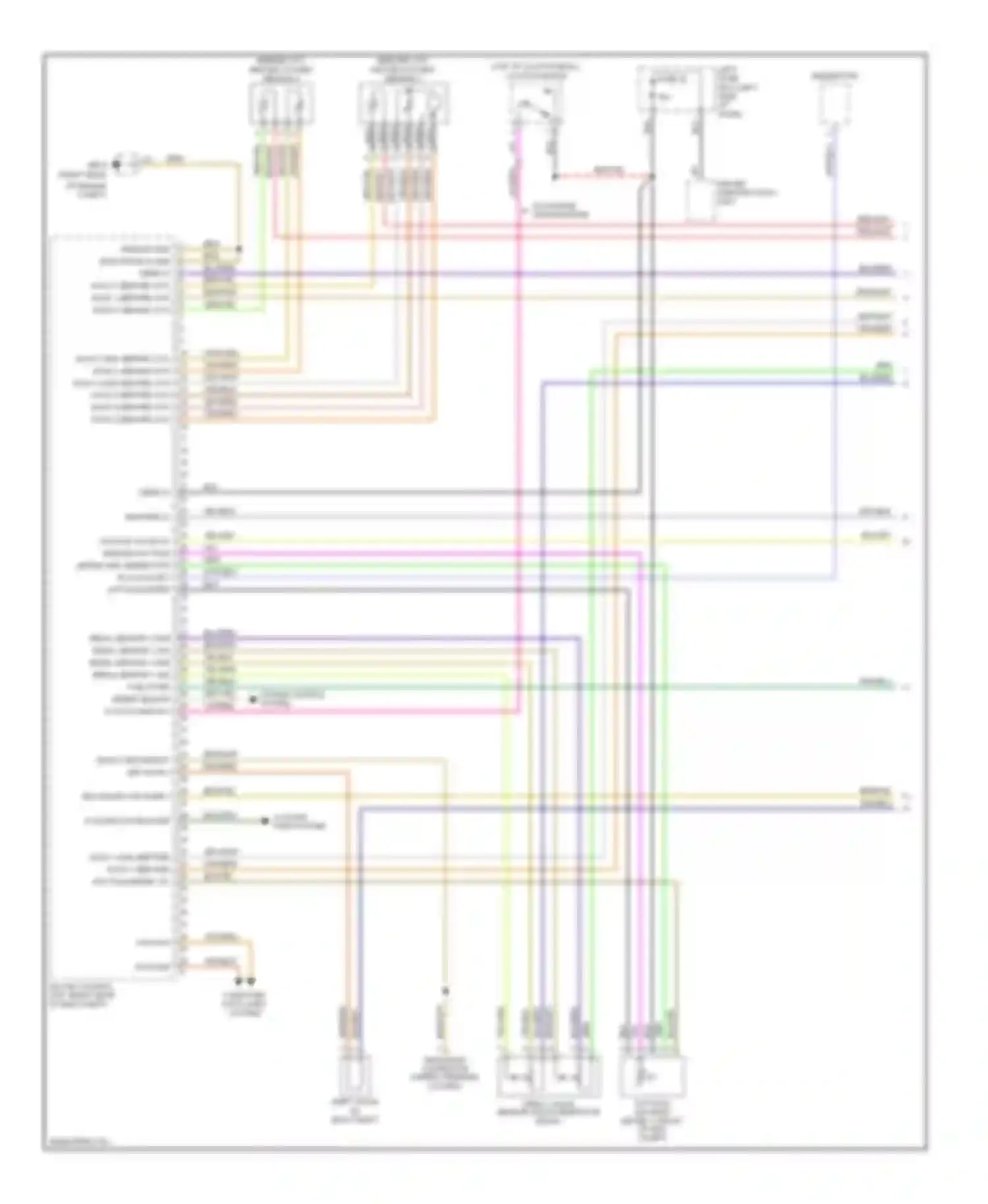 Wiring diagram org/blk for Porsche Cayenne I (2002-2007) (8 of 18)