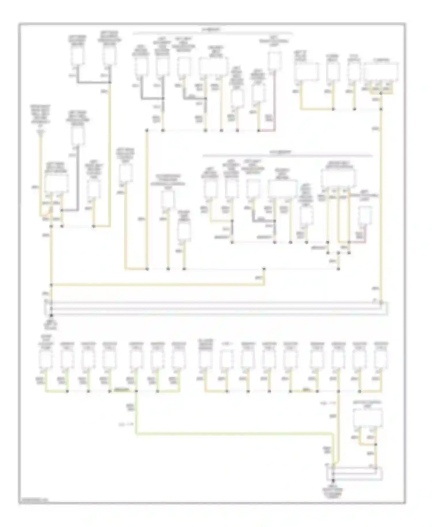 Wiring diagram power relay for Porsche Cayenne I (2002-2007) (1 of 3)