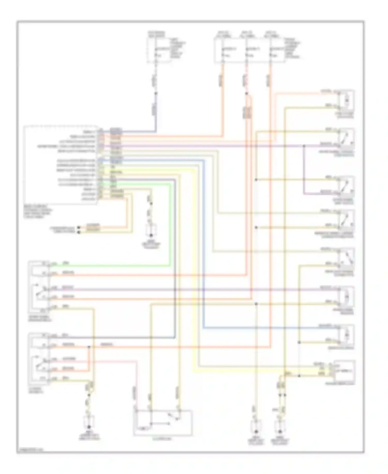 Wiring diagram rear flap drive for Porsche Cayenne I (2002-2007) (1 of 1)