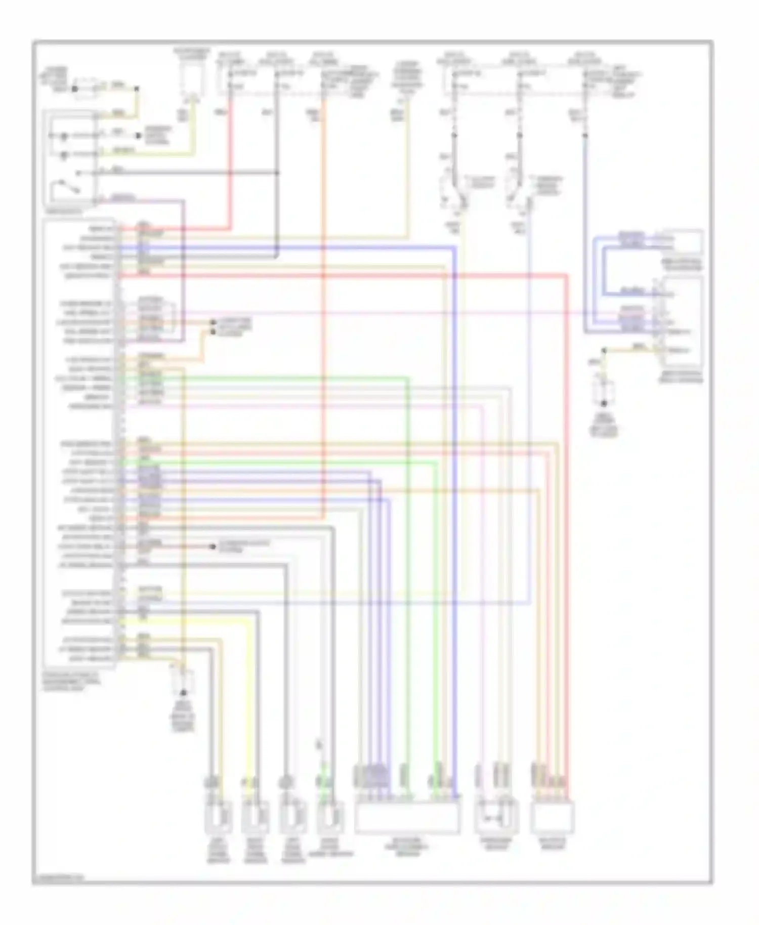 Wiring diagram red for Porsche Cayenne I (2002-2007) (3 of 59)