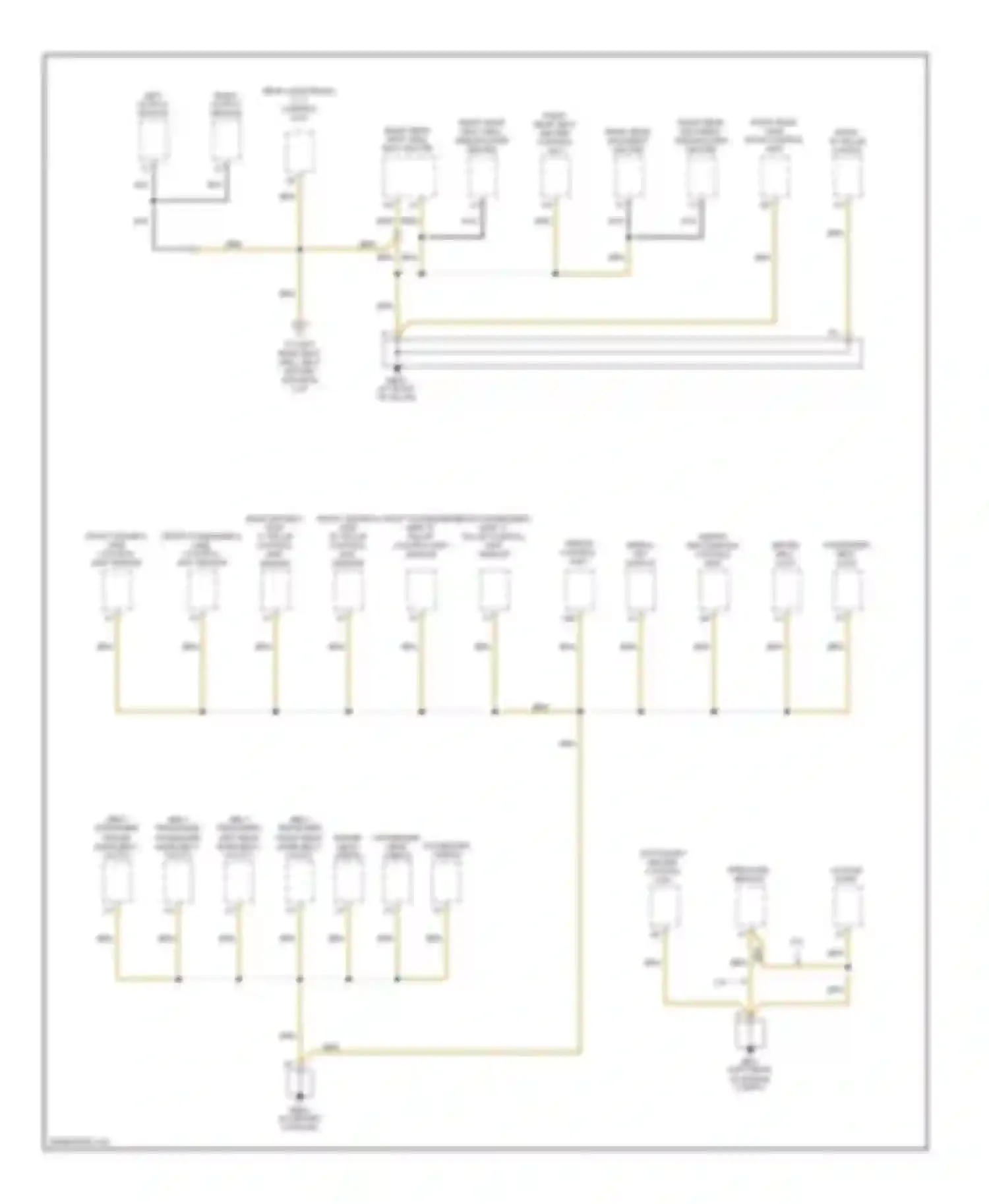 Wiring diagram right rear backrest side-bolster heater for Porsche Cayenne I (2002-2007) (1 of 1)