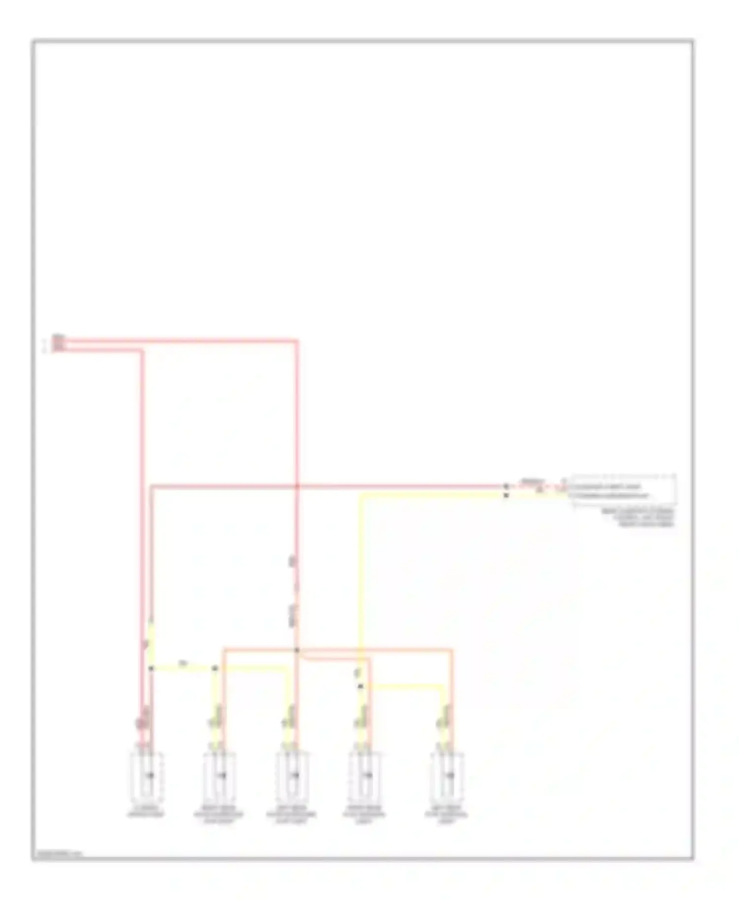 Wiring diagram right rear door surround flap light for Porsche Cayenne I (2002-2007) (1 of 1)
