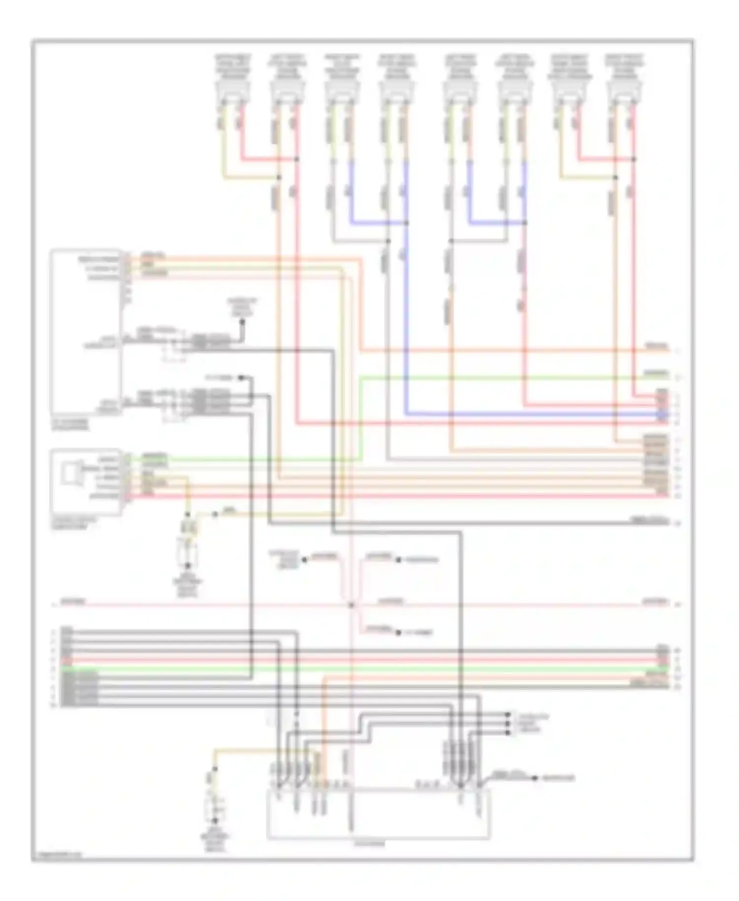 Wiring diagram satellite radio circuit for Porsche Cayenne I (2002-2007) (1 of 1)