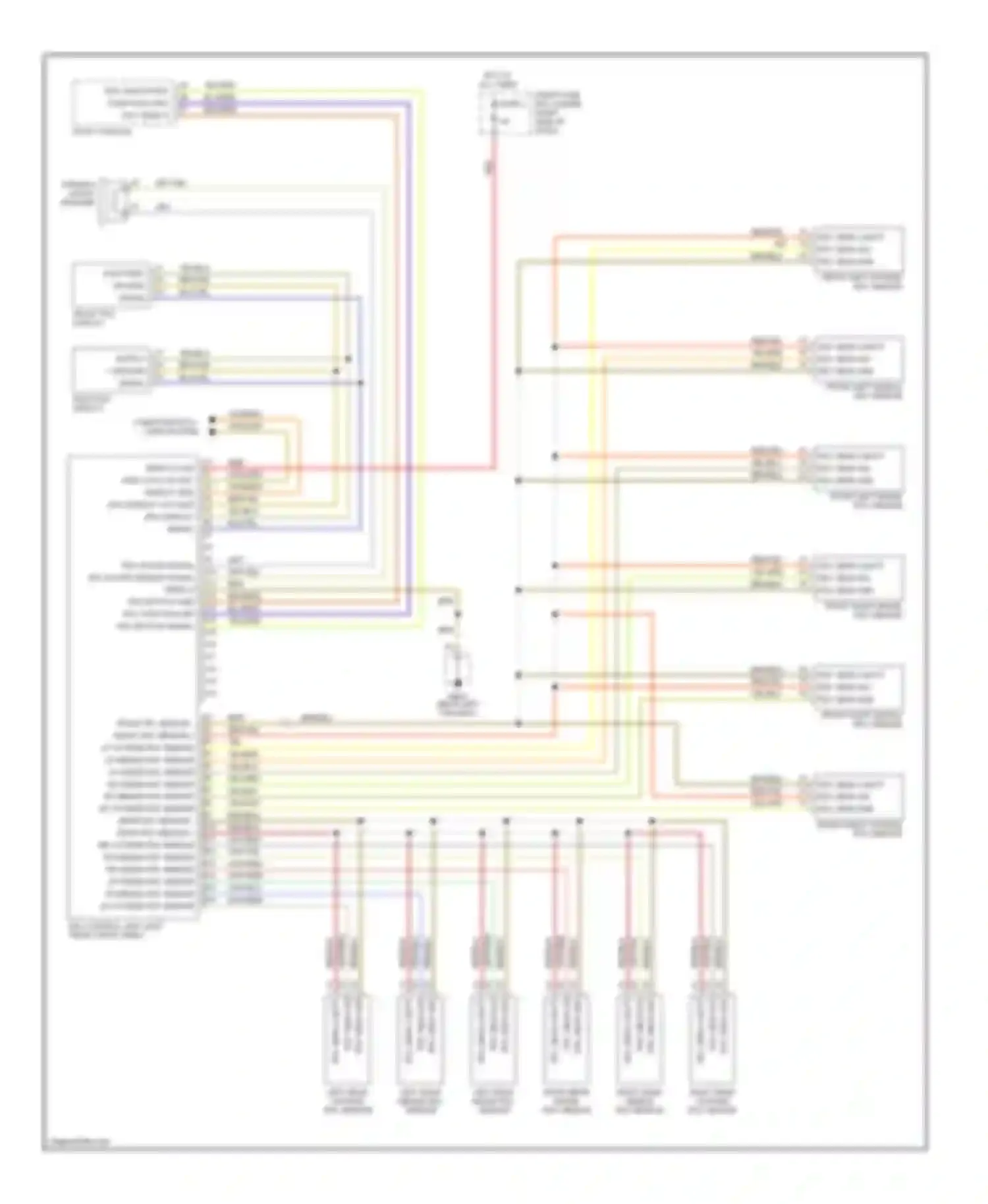 Wiring diagram wht/red for Porsche Cayenne I (2002-2007) (14 of 18)
