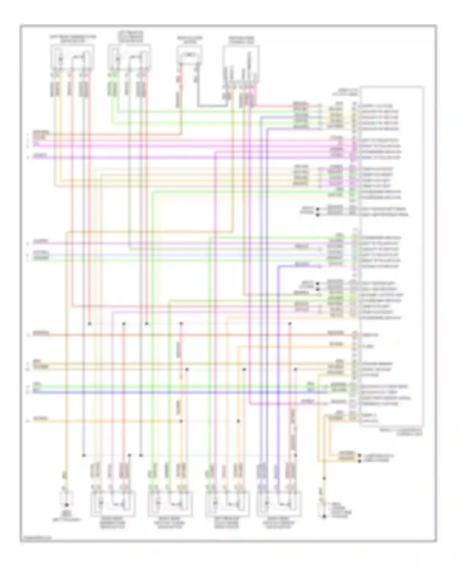 Wiring diagram yel/blu for Porsche Cayenne I (2002-2007) (4 of 13)