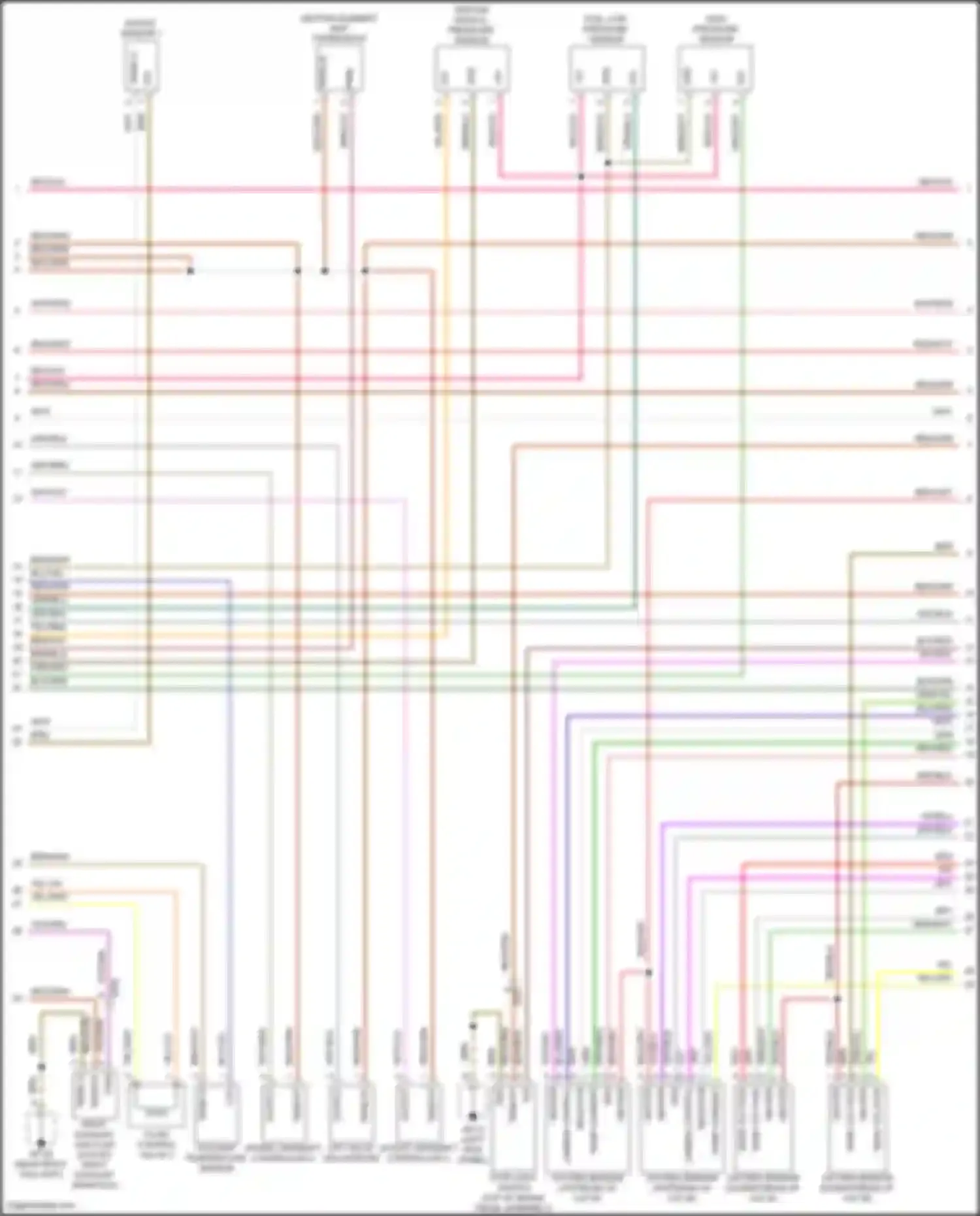 Cayenne Porsche II facelift (2014-2018): Wiring diagram engine performance 3.6l turbo (3 of 6)