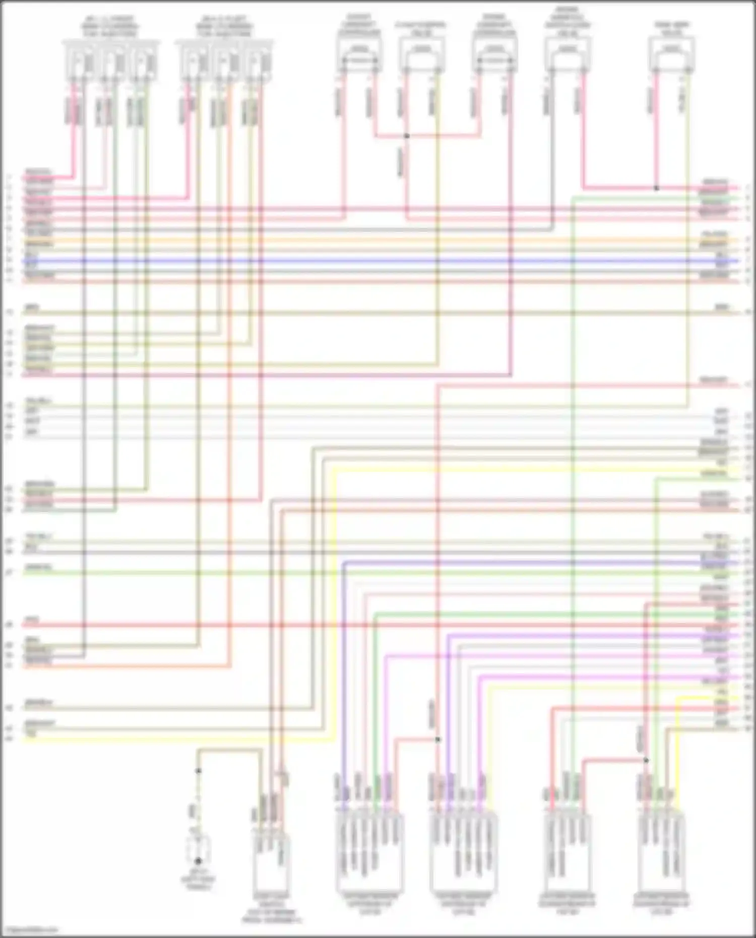Cayenne Porsche II facelift (2014-2018): Wiring diagram engine performance 3.6l (2 of 5)